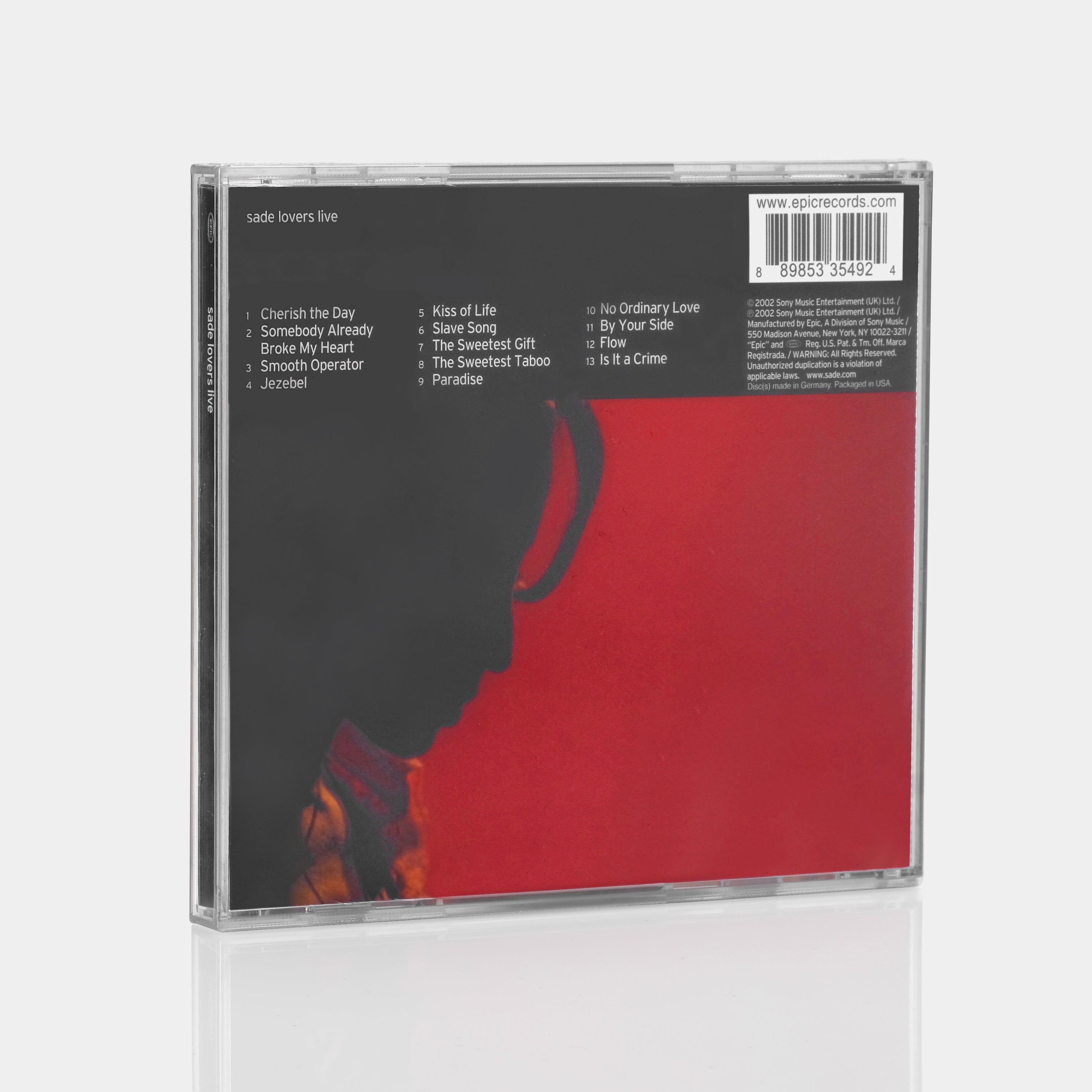 Sade - Lovers Live CD