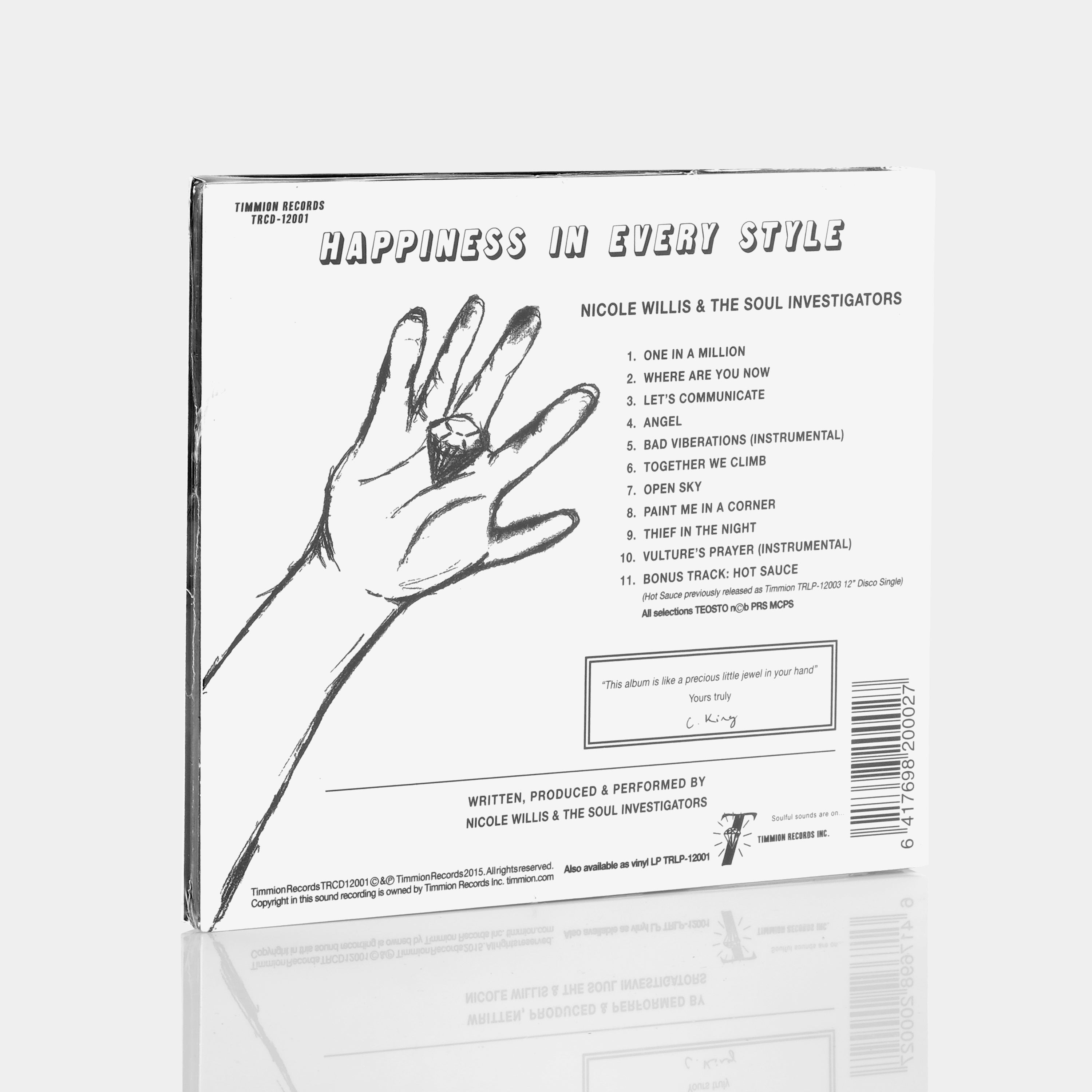 Nicole Willis & The Soul Investigators - Happiness In Every Style CD