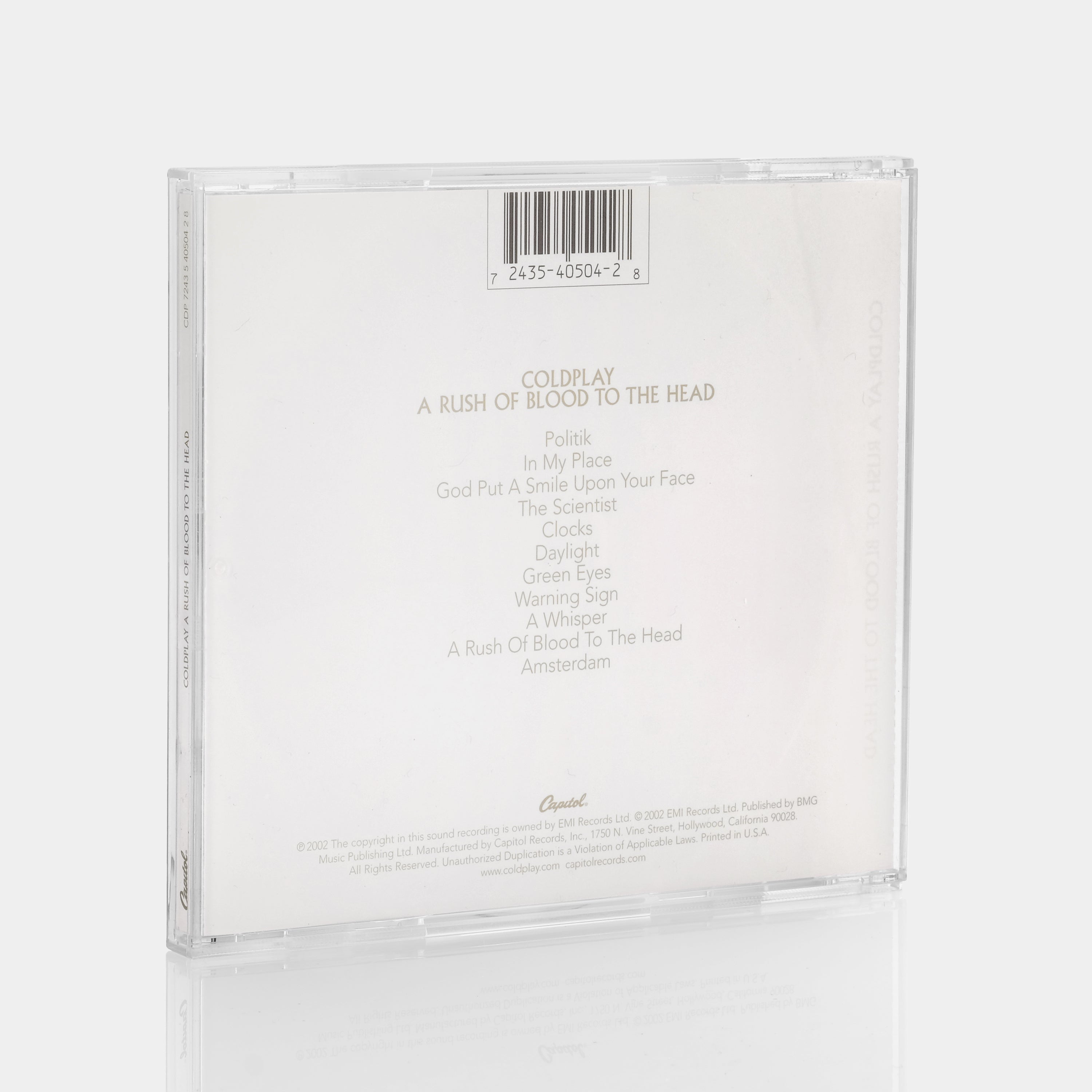 Coldplay - A Rush Of Blood To The Head CD