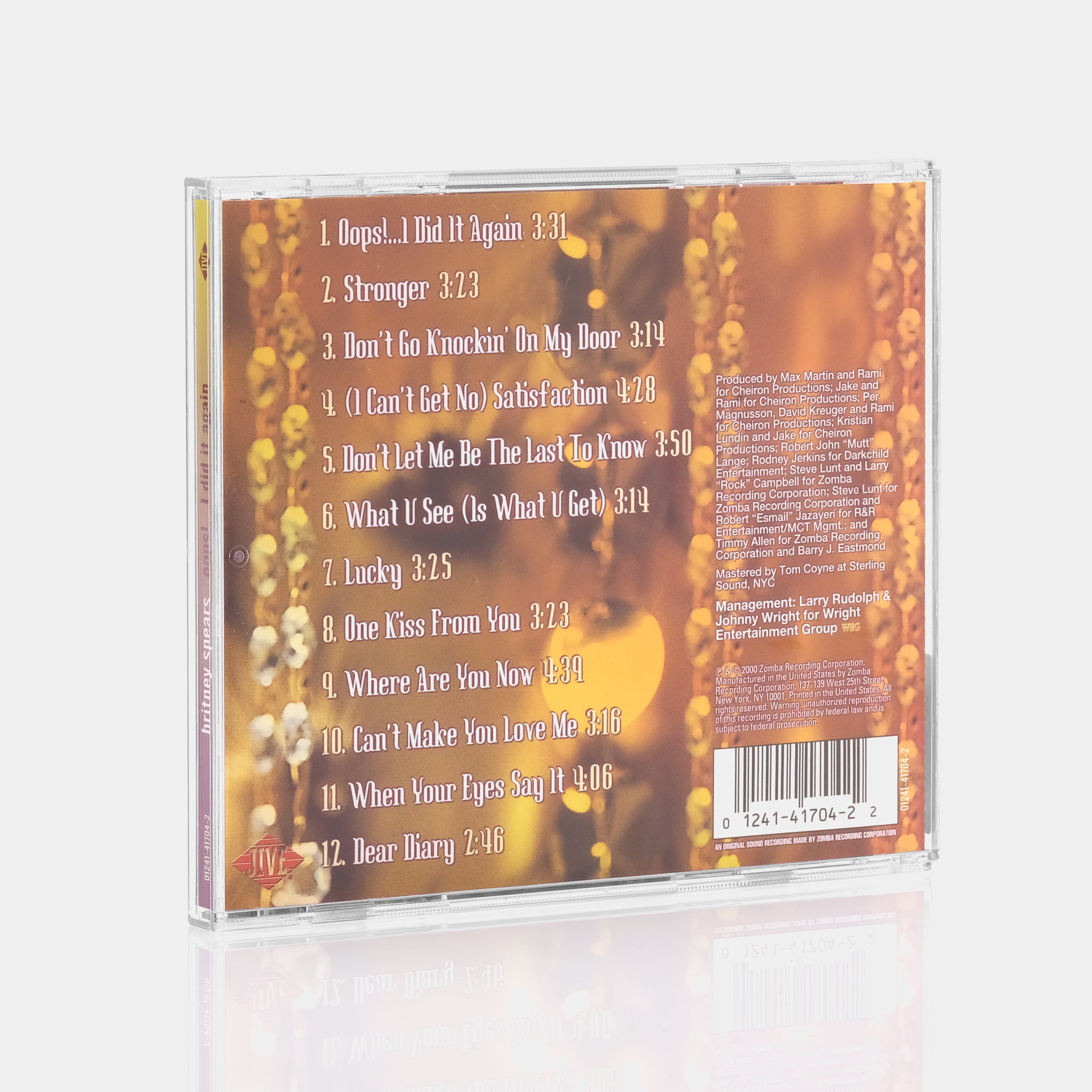 Britney Spears - Oops!... I Did It Again CD