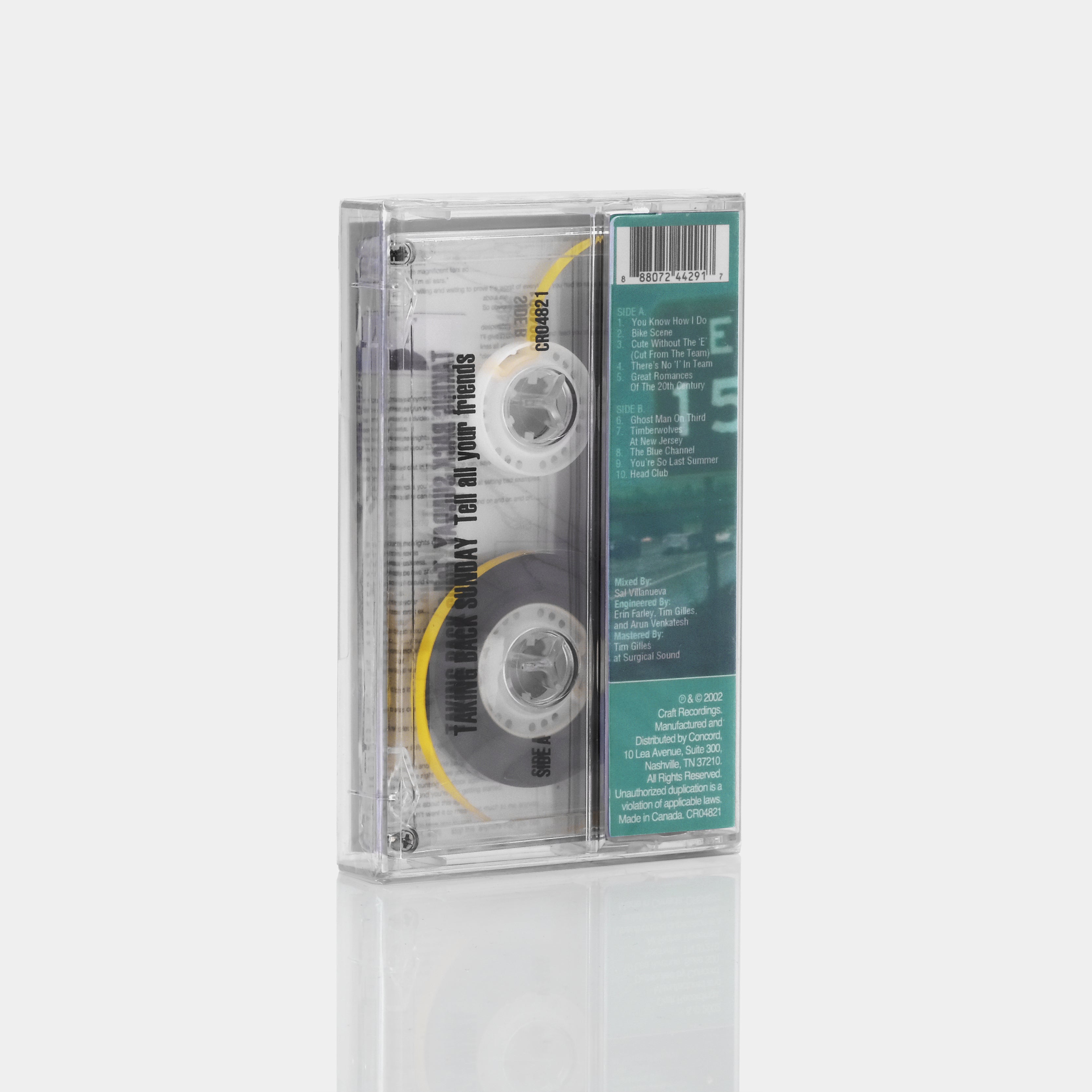 Taking Back Sunday - Tell All Your Friends Cassette Tape