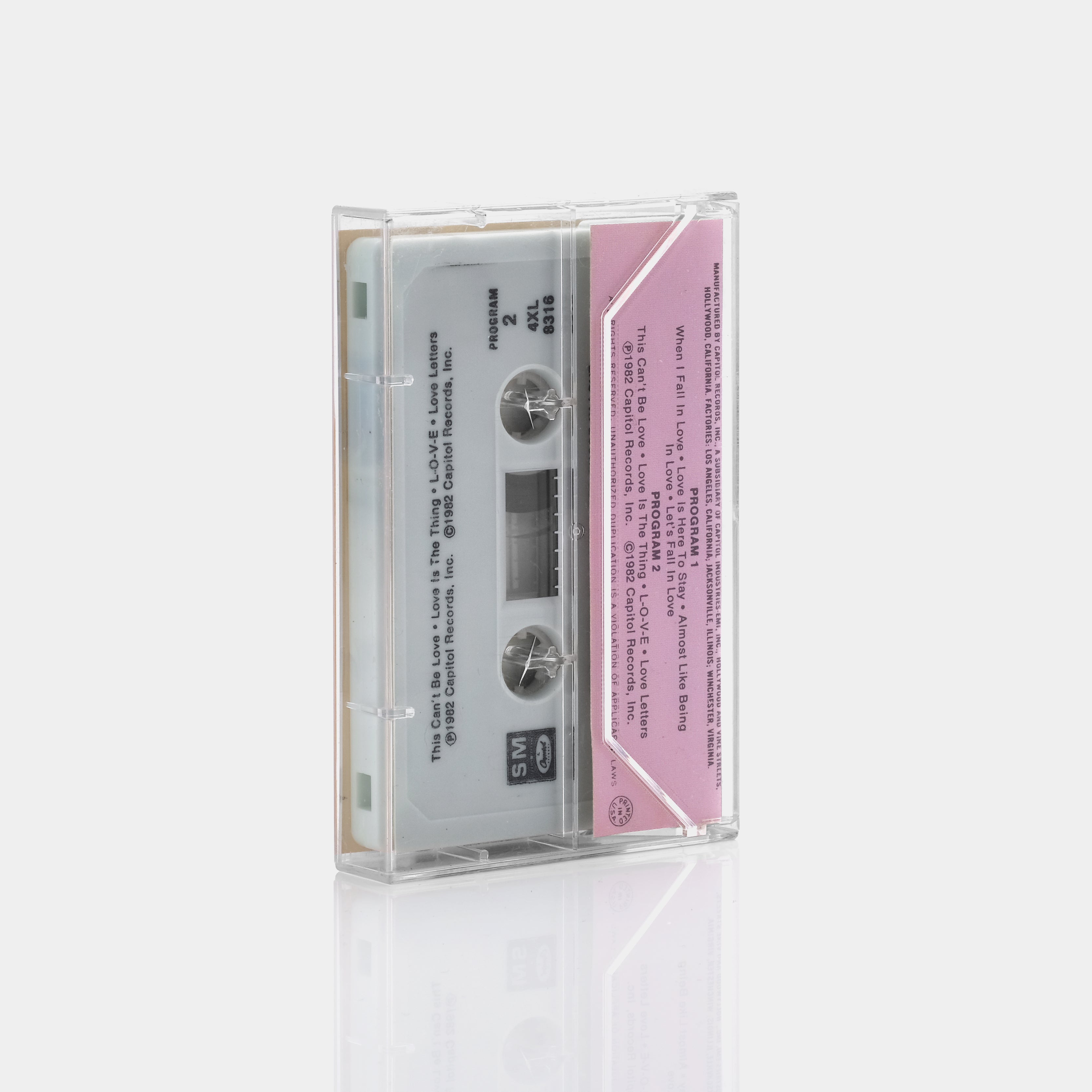 Nat King Cole Sings For Those In Love Cassette Tape