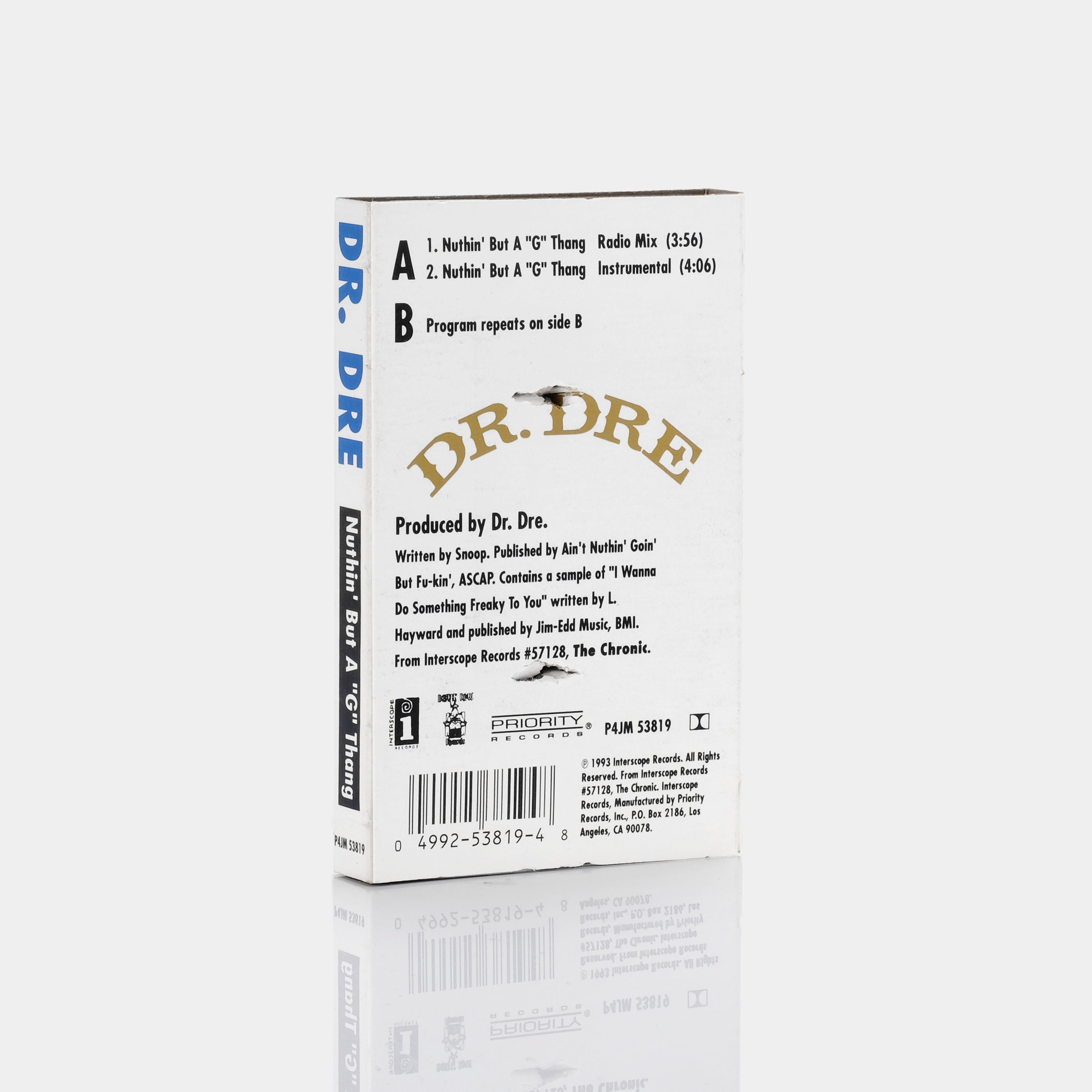 Dr. Dre - Nuthin' But A "G" Thang Cassette Tape Single