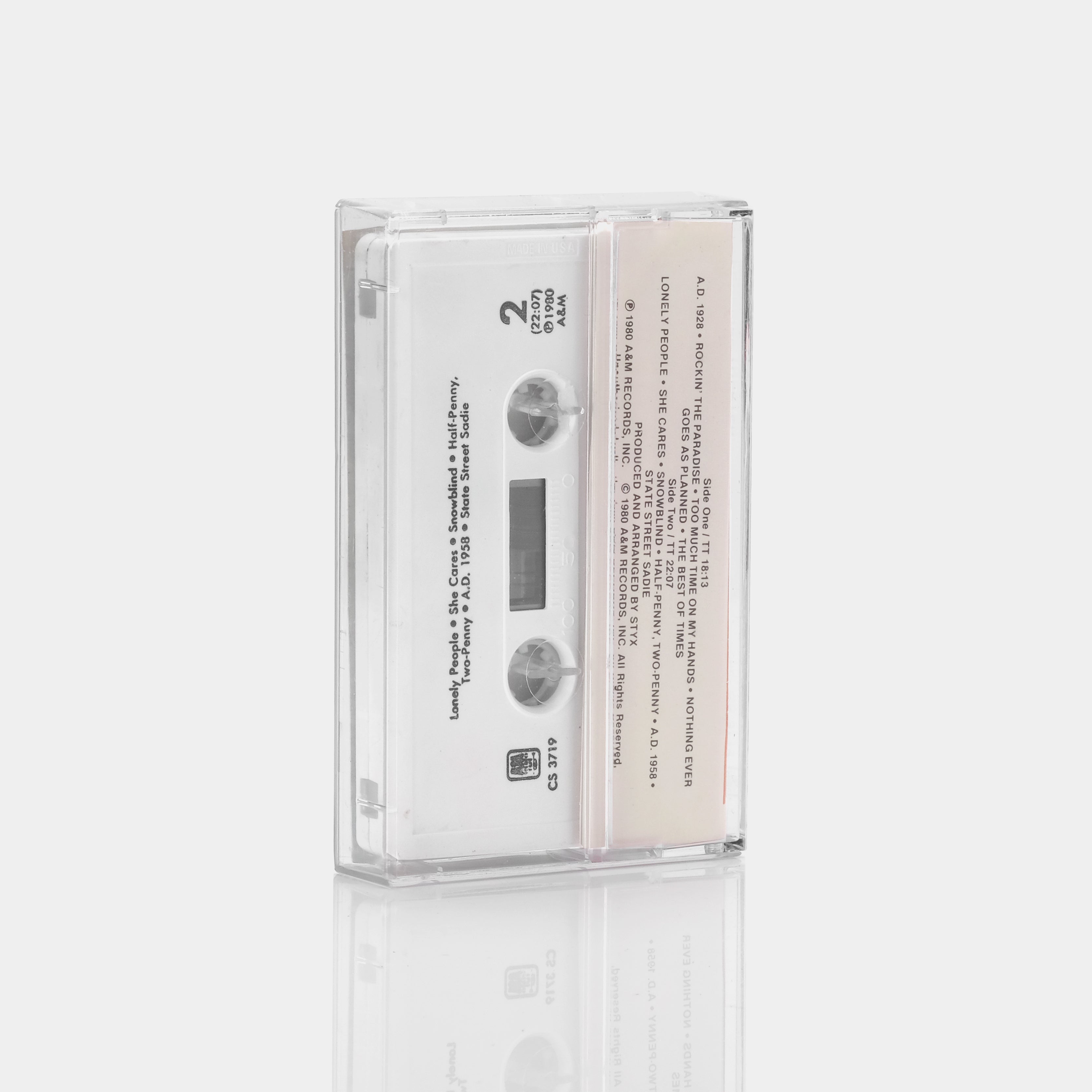 Styx - Paradise Theater Cassette Tape