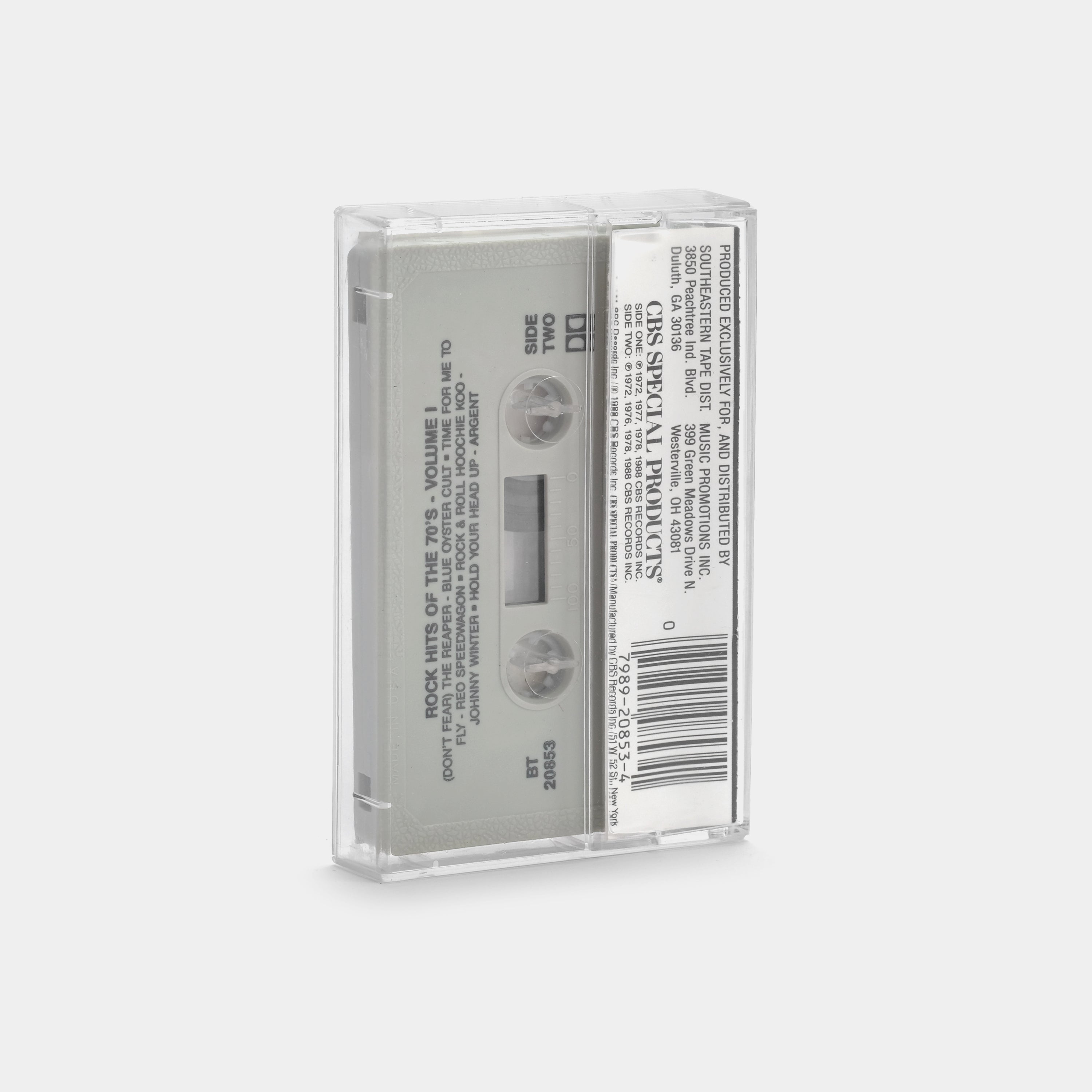 Rock Hits Of The 70's - Volume 1 Cassette Tape