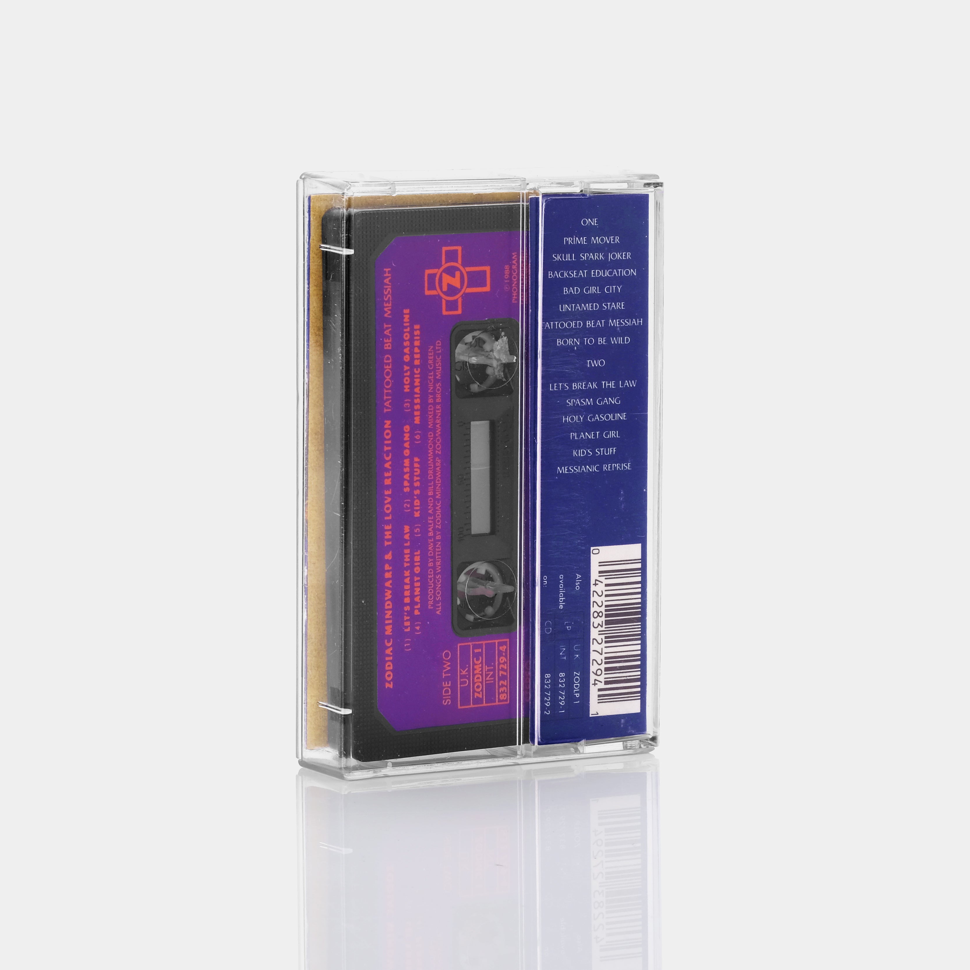 Zodiac Mindwarp & The Love Reaction - Tattooed Beat Messiah Cassette Tape