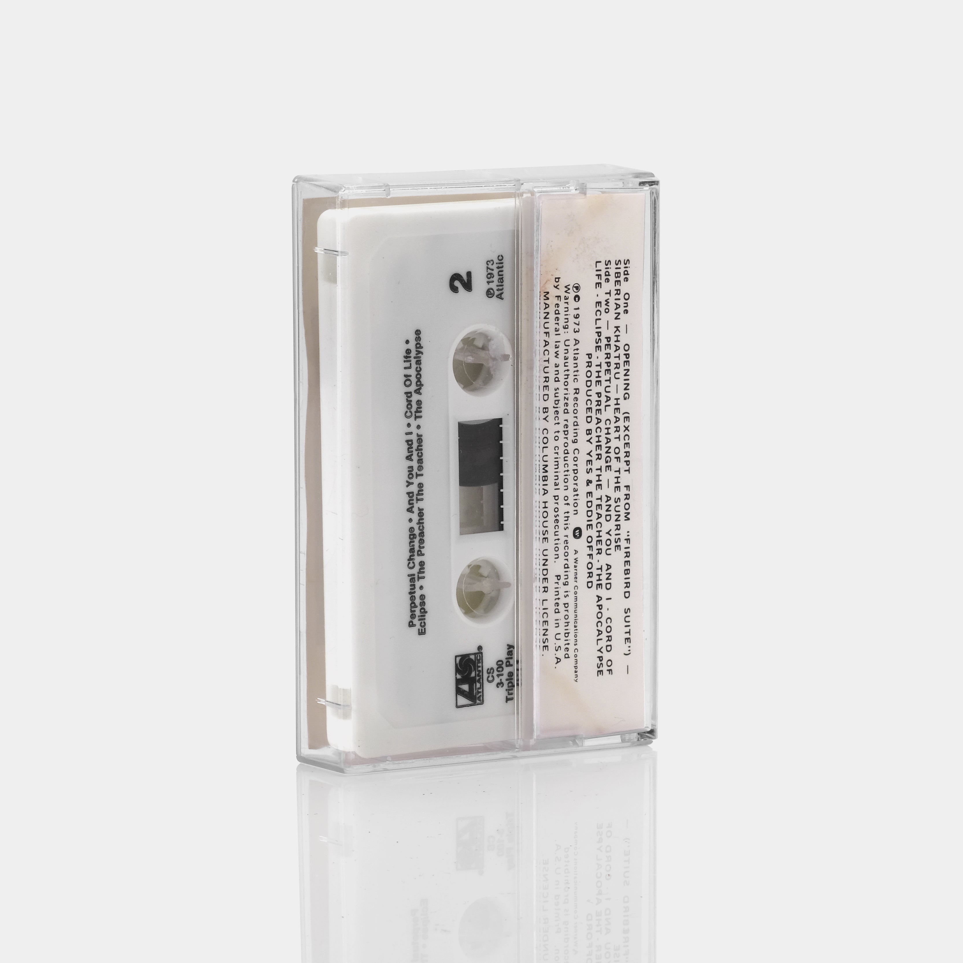 Yes - Yessongs Vol. 1 Cassette Tape