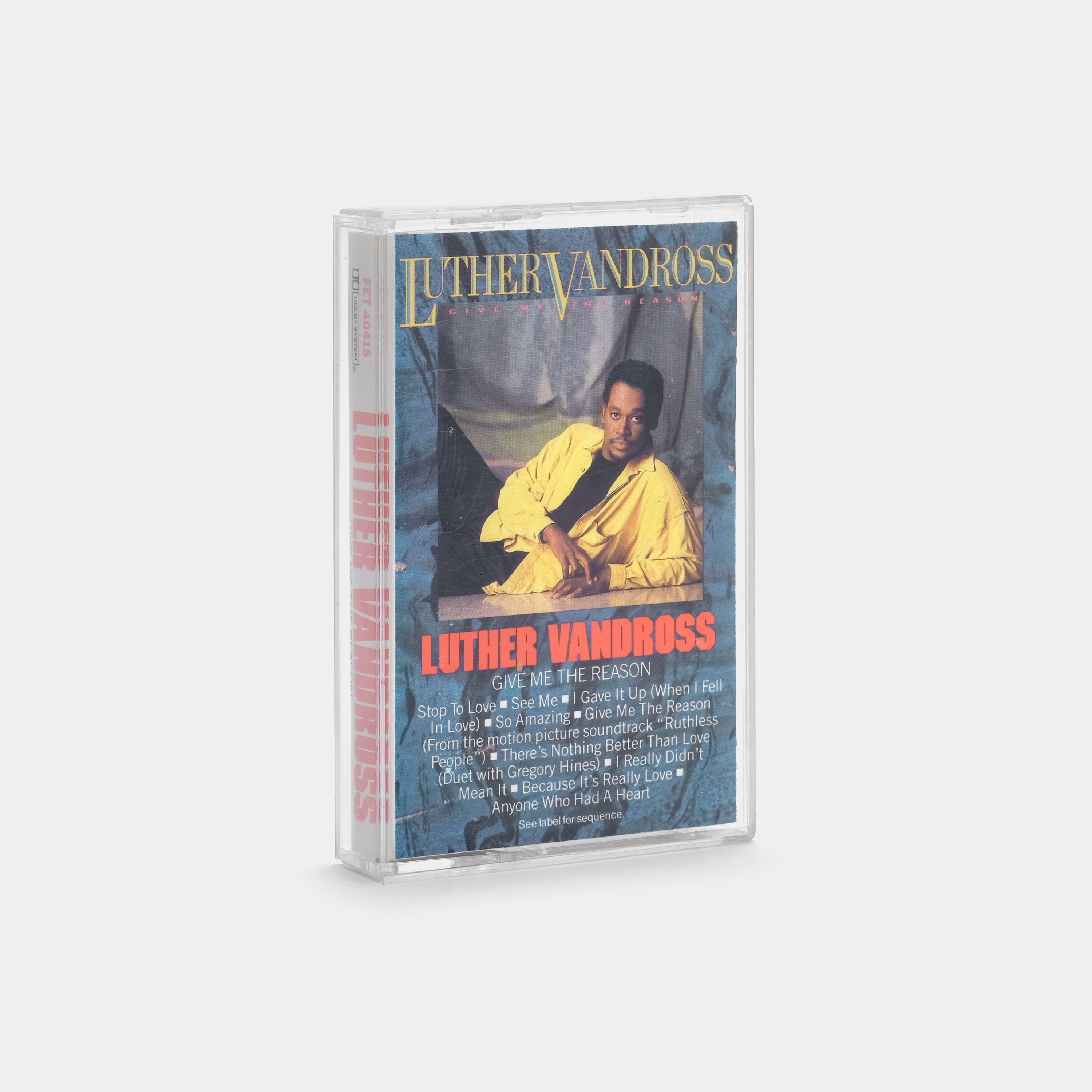 Luther Vandross - Give Me The Reason Cassette Tape
