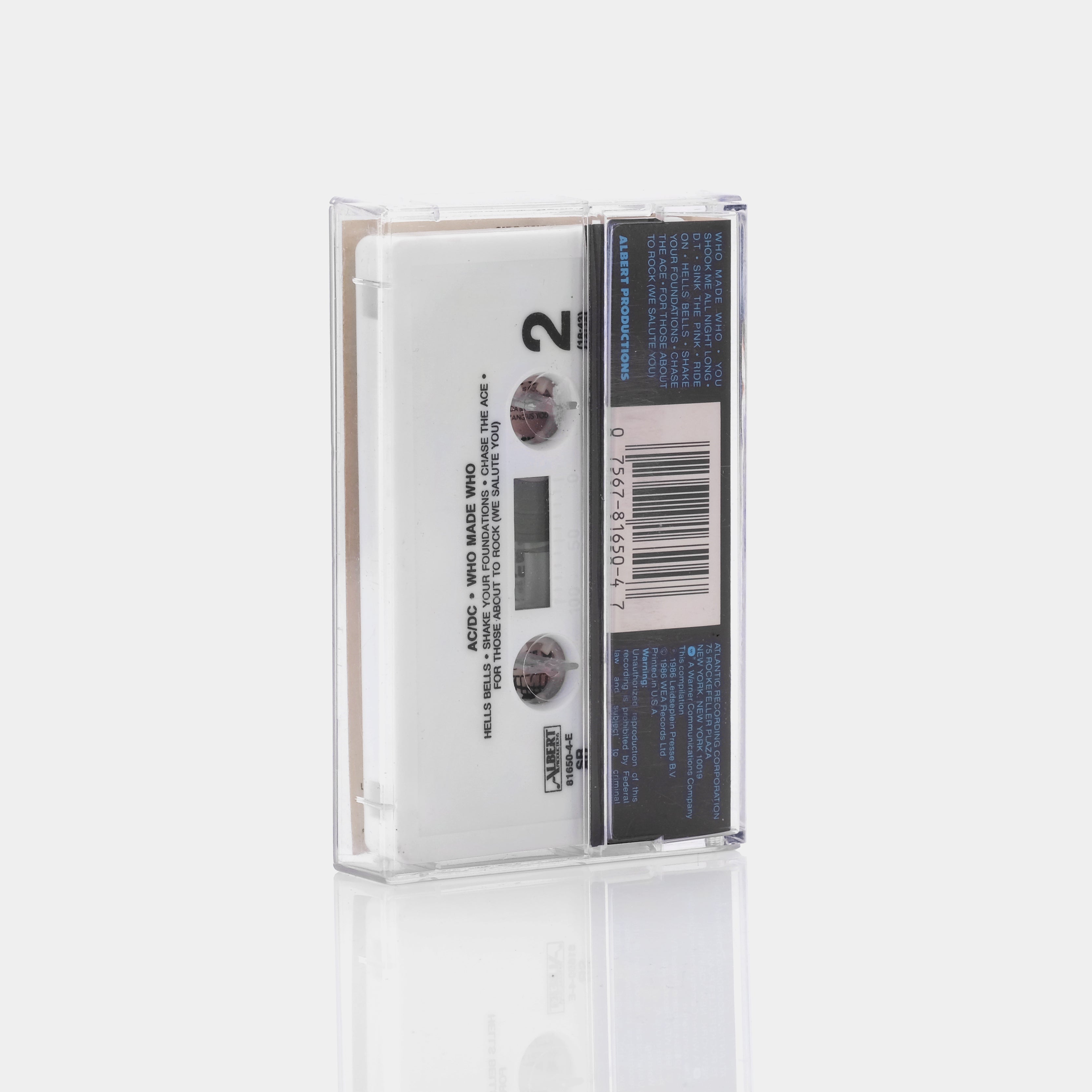 AC/DC - Who Made Who Cassette Tape
