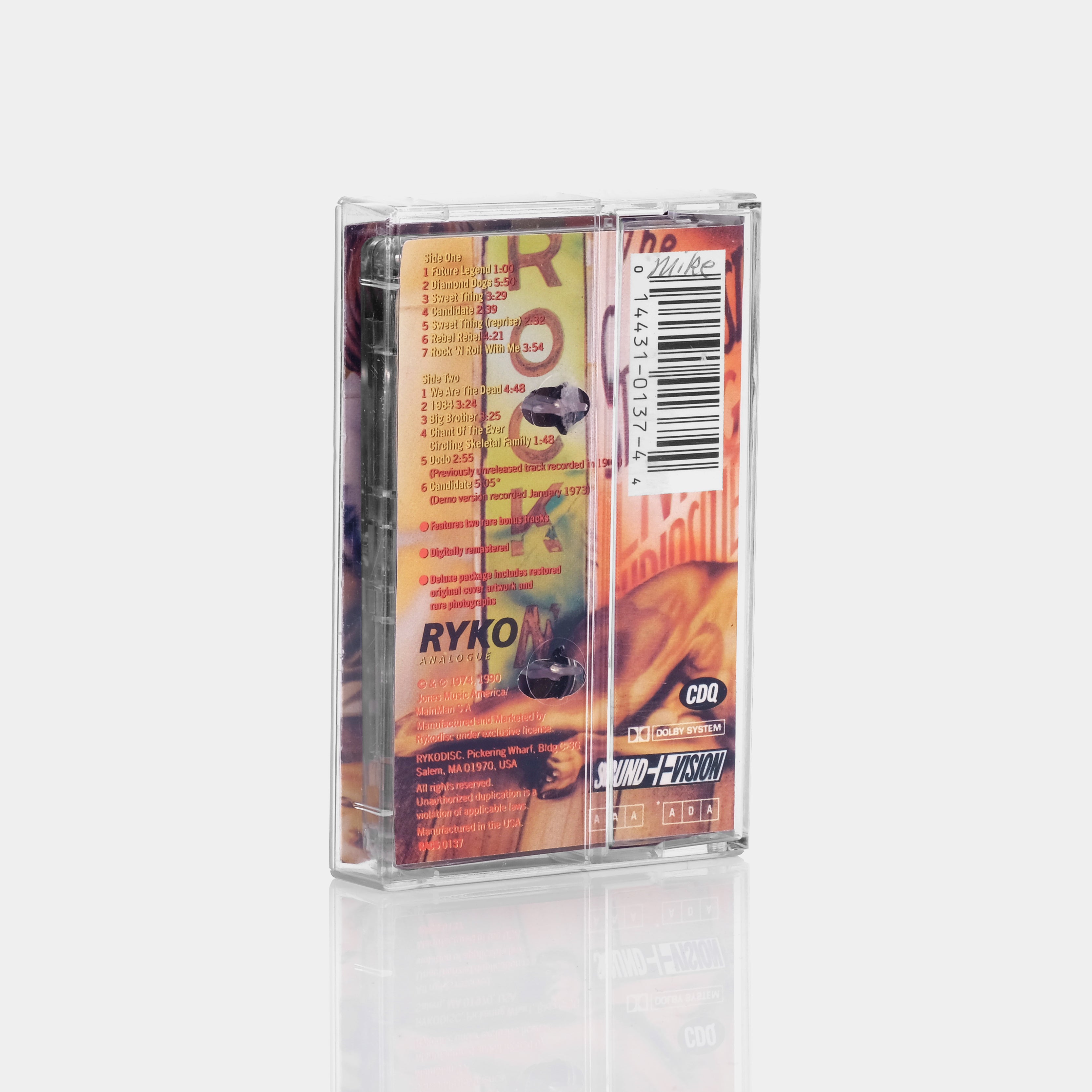 David Bowie - Diamond Dogs Cassette Tape