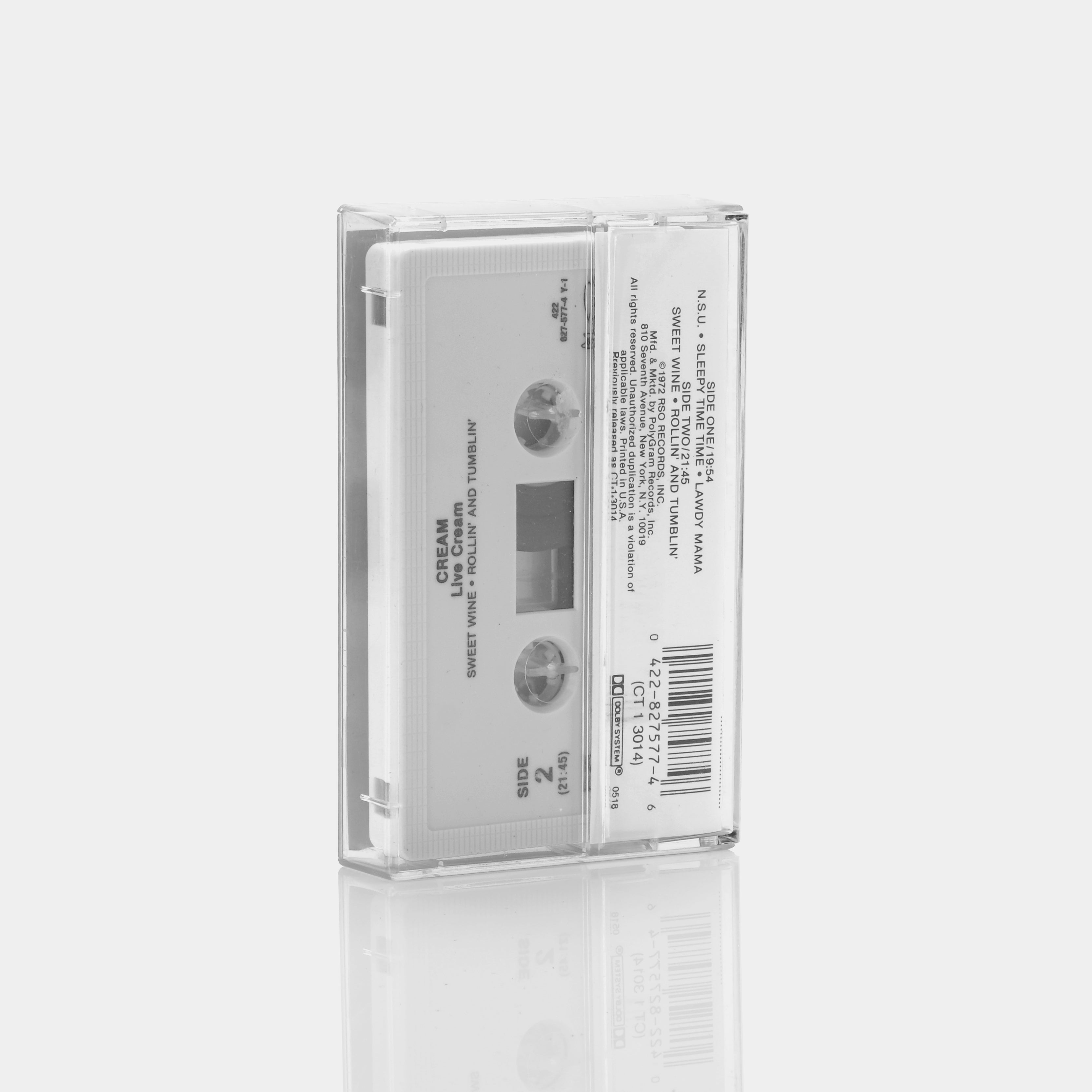Cream - Live Cream Cassette Tape