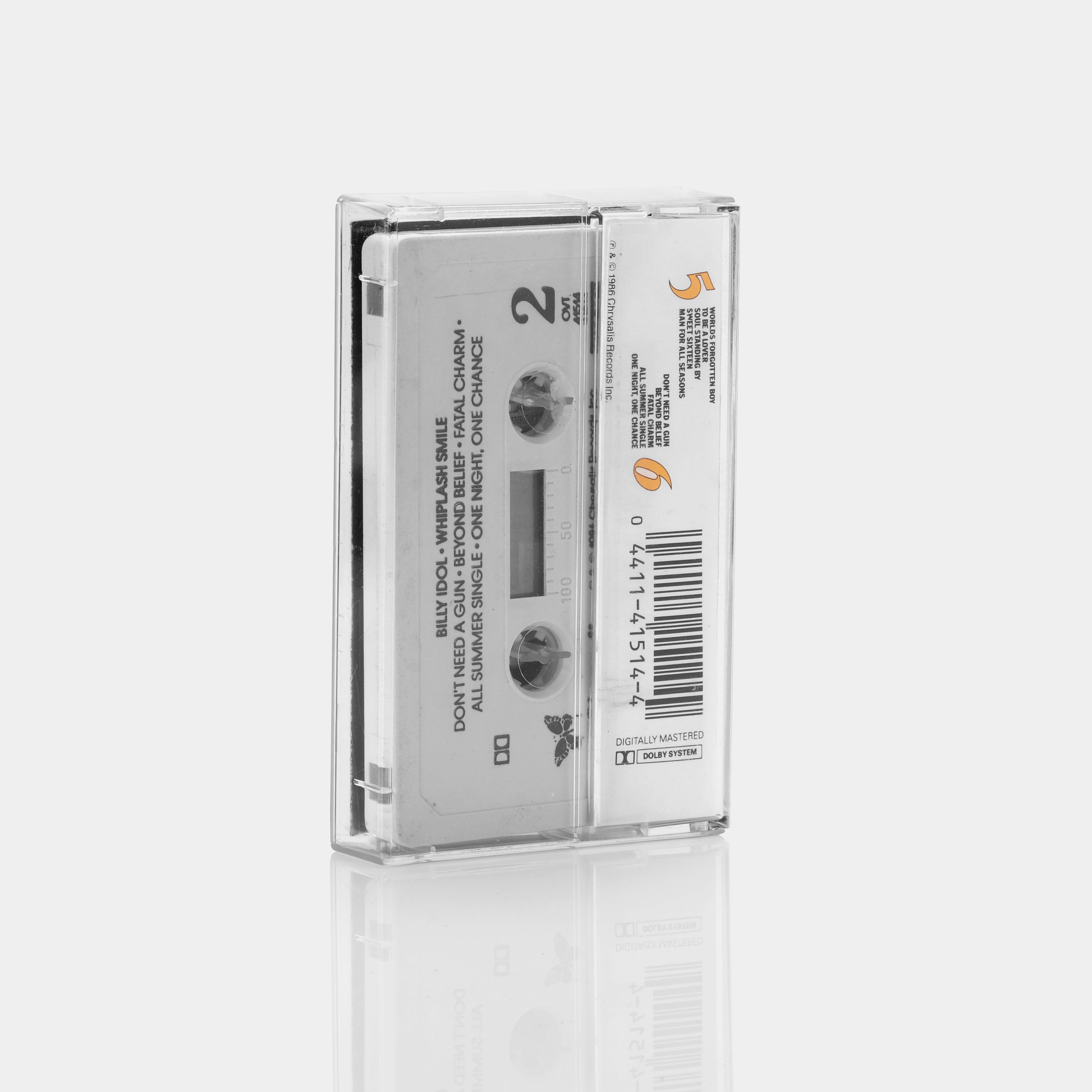 Billy Idol - Whiplash Smile Cassette Tape