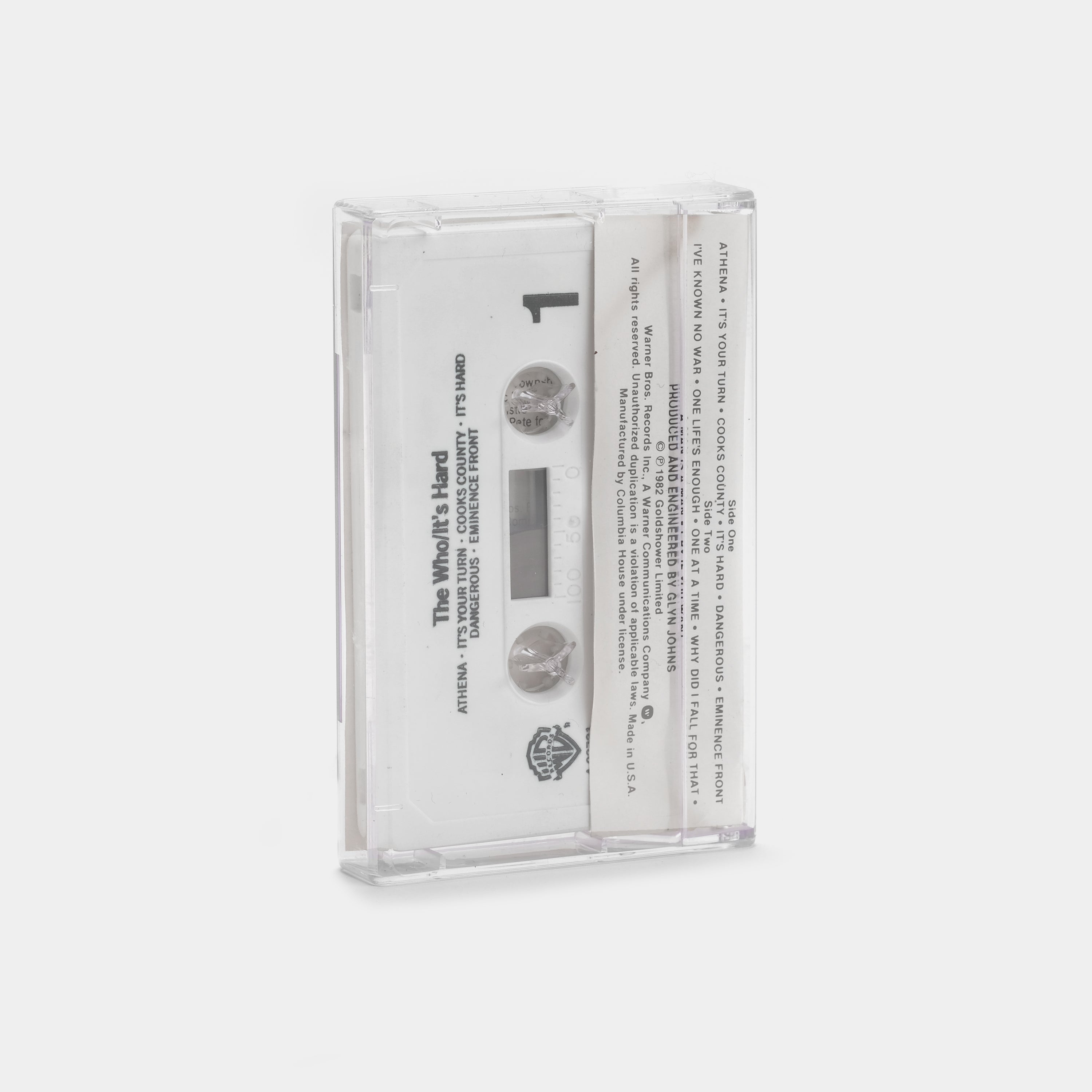 The Who - It's Hard Cassette Tape