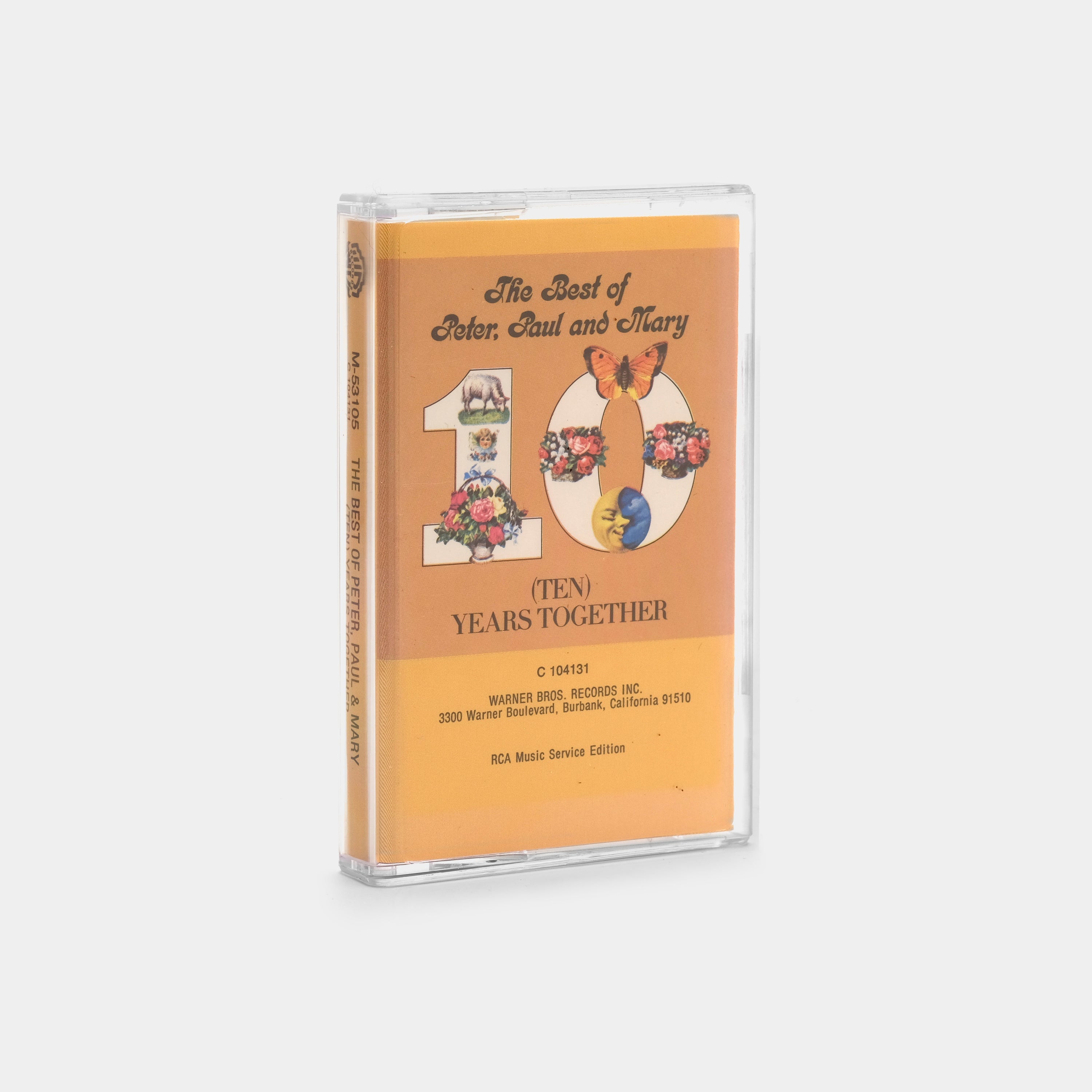Peter, Paul & Mary - 10 Years Together: The Best of Peter, Paul & Mary Cassette Tape