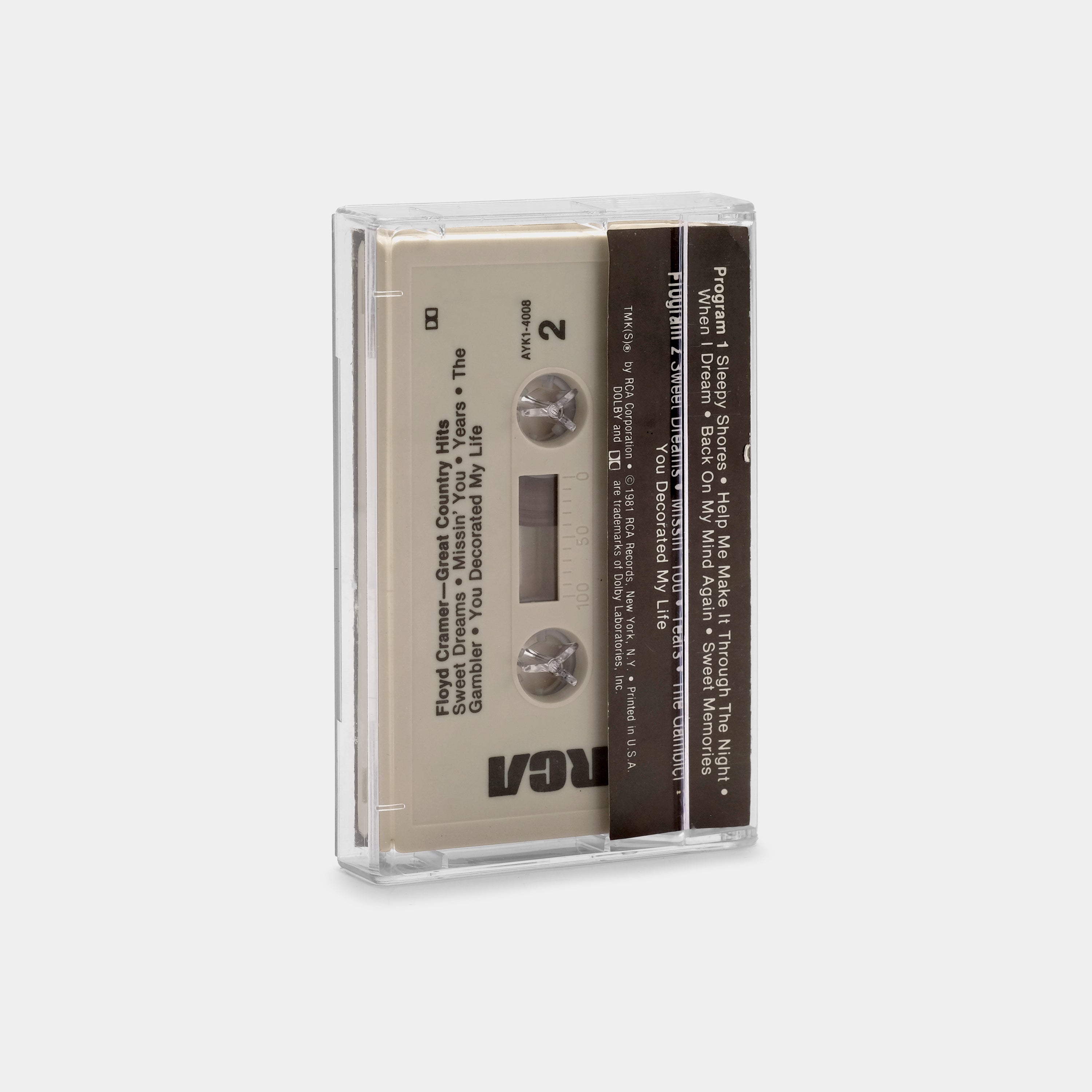 Floyd Cramer - Great Country Hits Cassette Tape