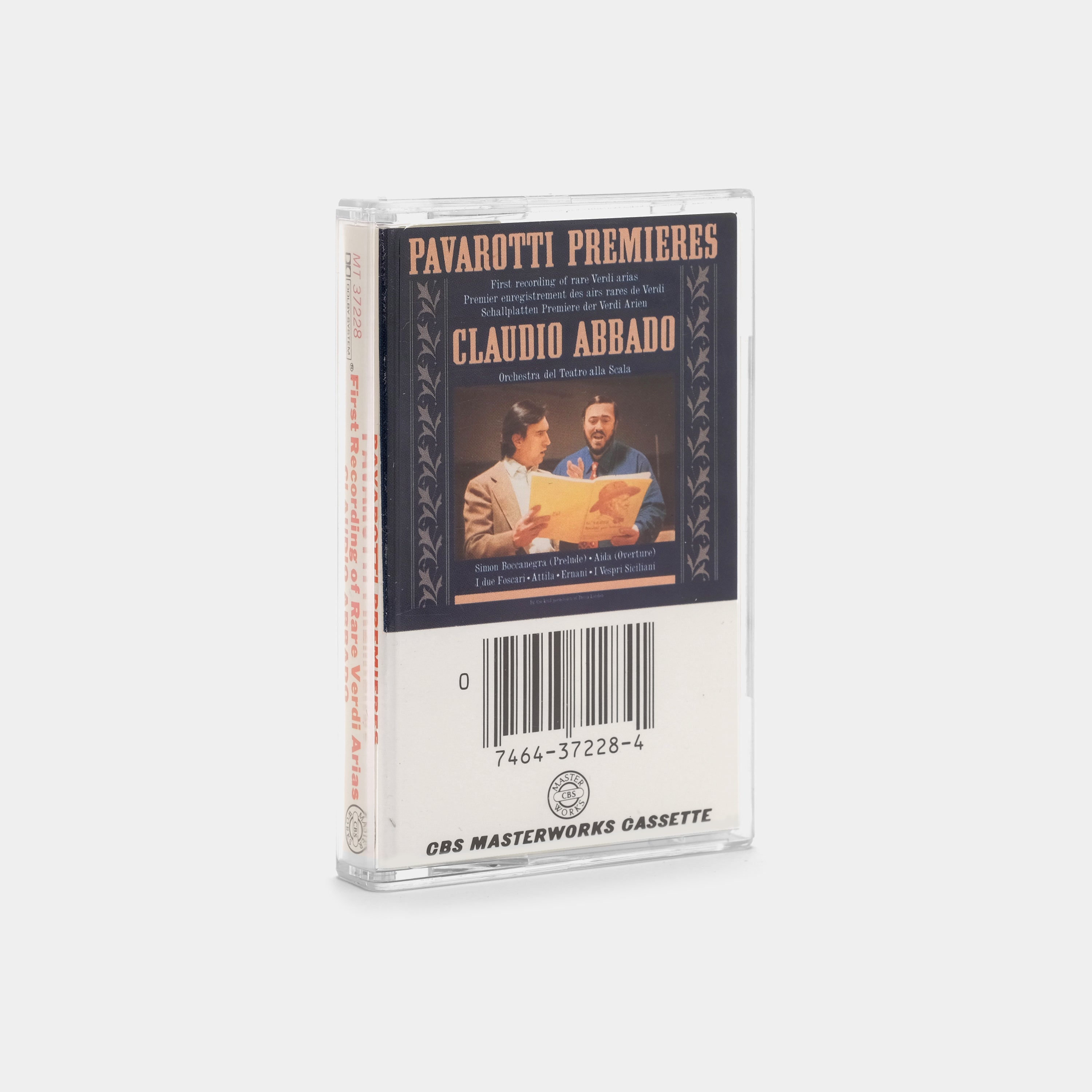 Claudio Abbado - Pavarotti Premieres First Recording of Rare Verdi Arias Cassette Tape
