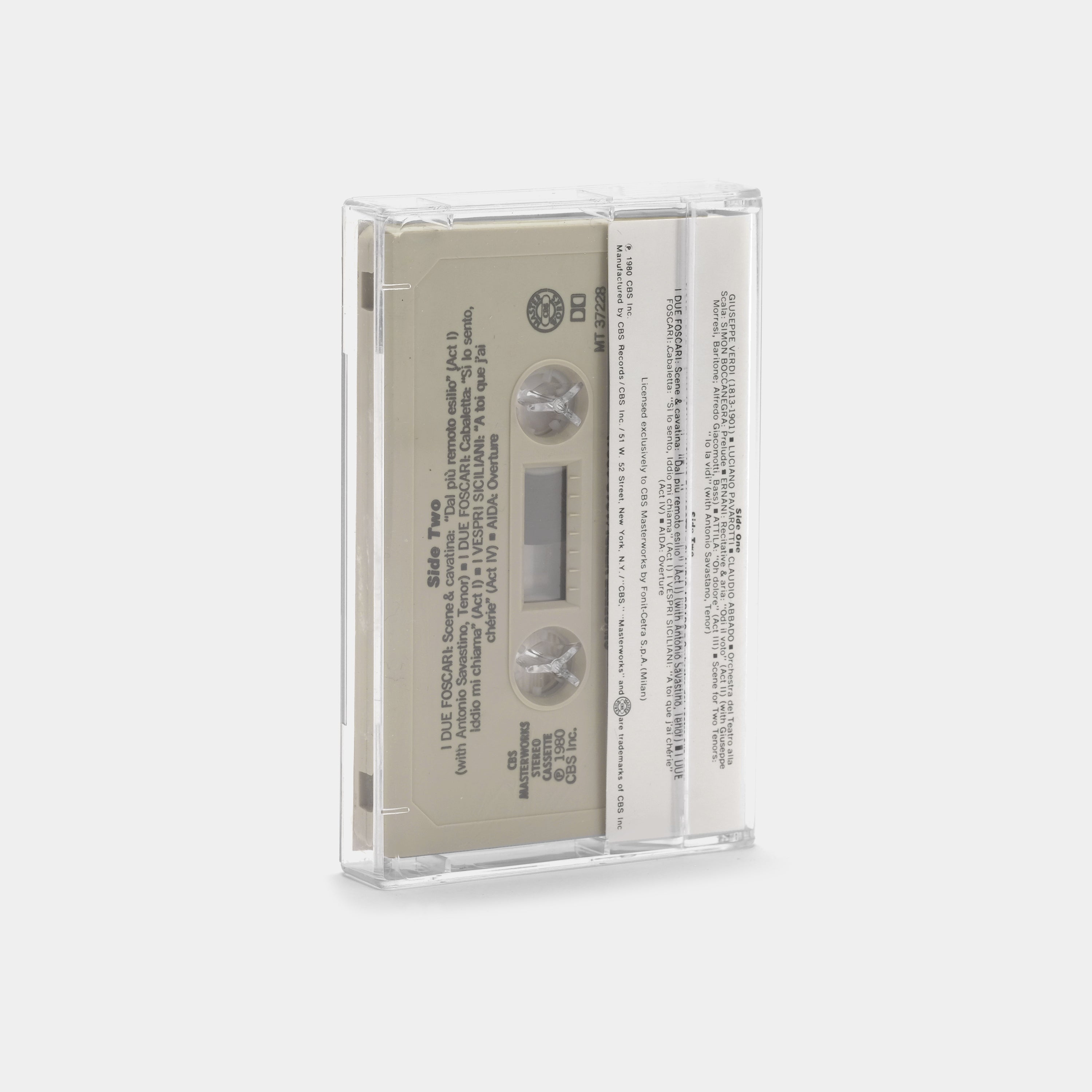 Claudio Abbado - Pavarotti Premieres First Recording of Rare Verdi Arias Cassette Tape