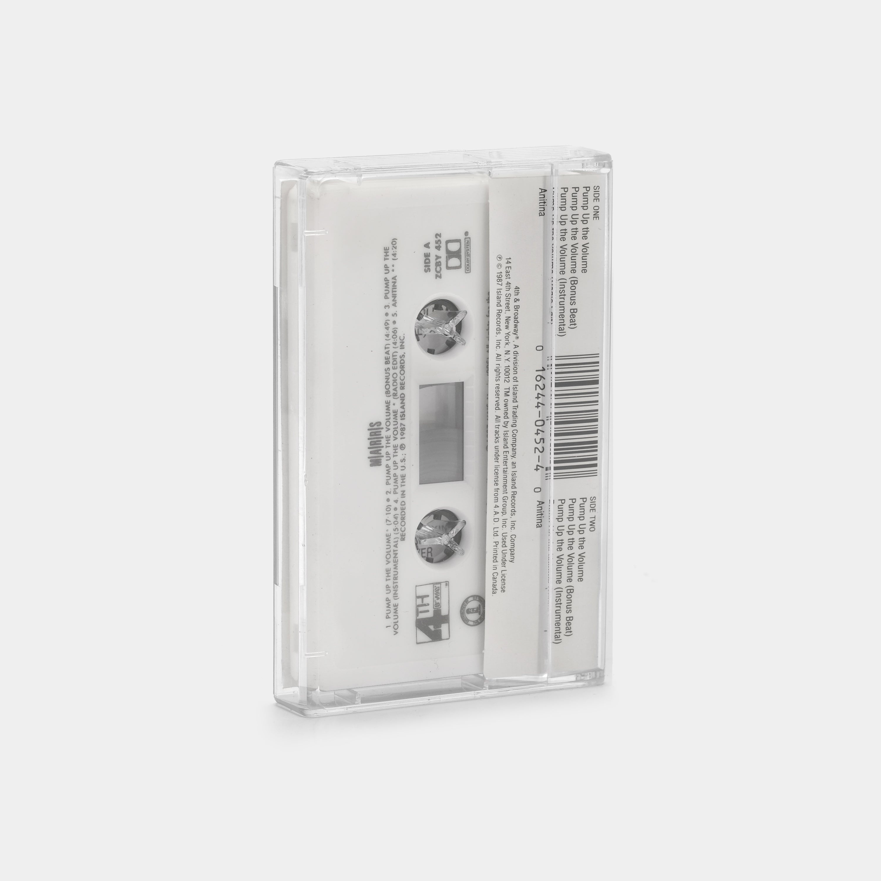 M|A|R|R|S - Pump Up The Volume Cassette Tape