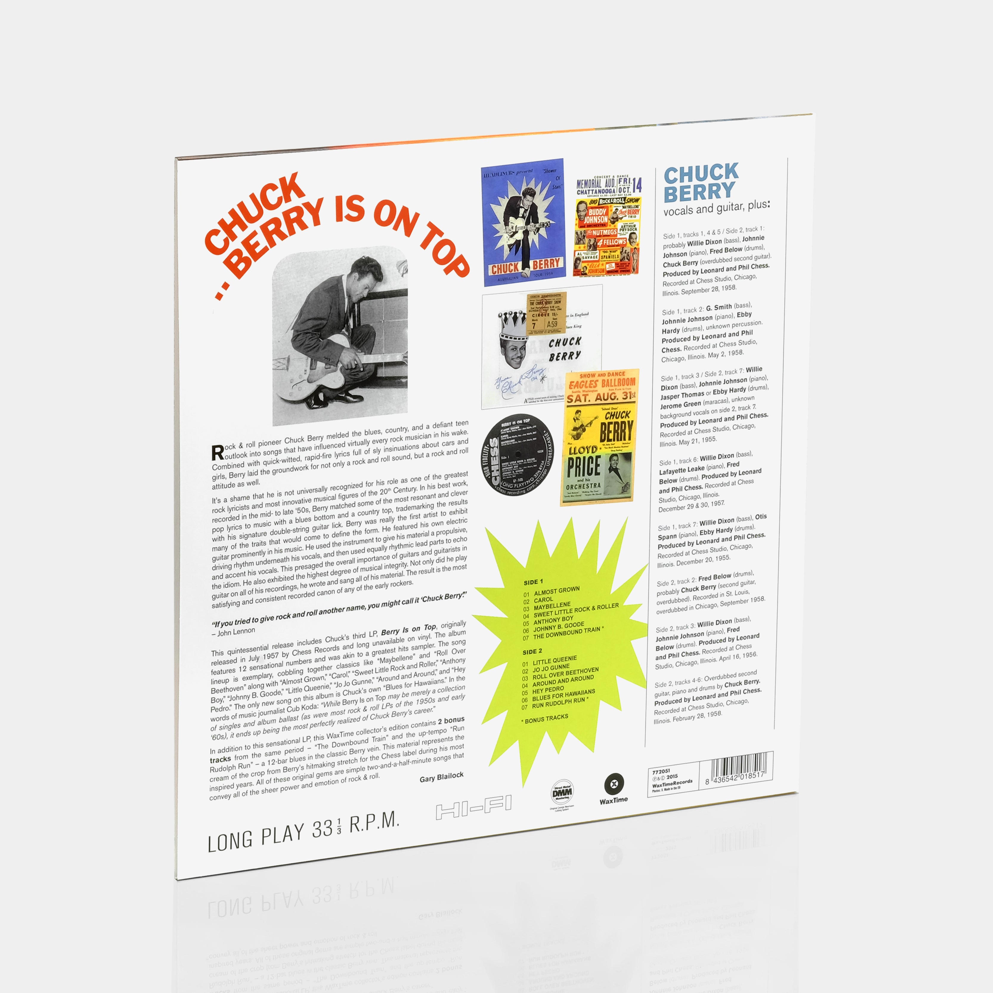 Chuck Berry - Berry Is On Top LP Vinyl Record