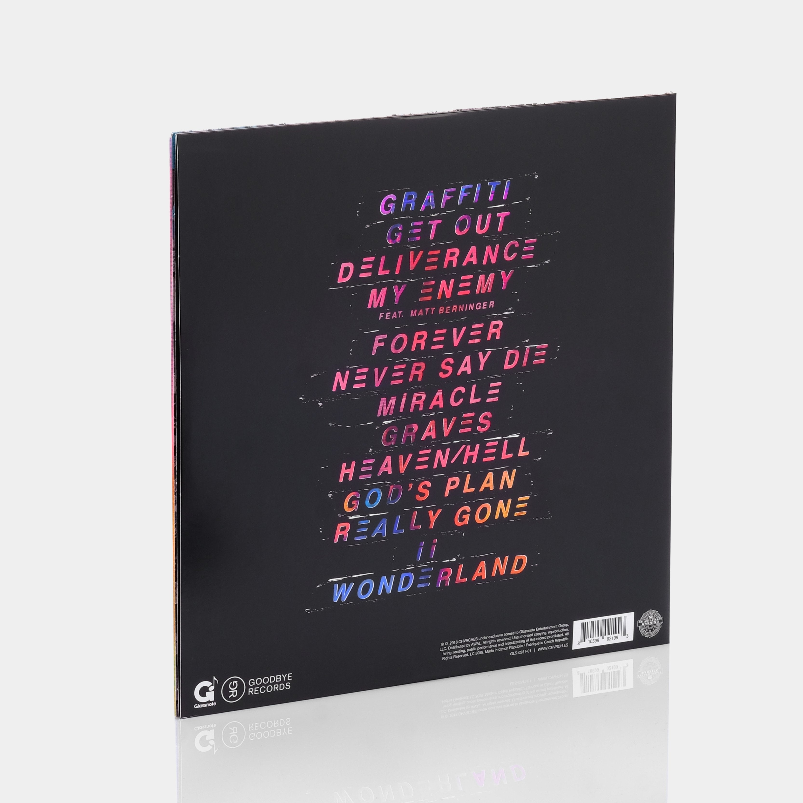 Chvrches - Love Is Dead LP Clear Vinyl Record