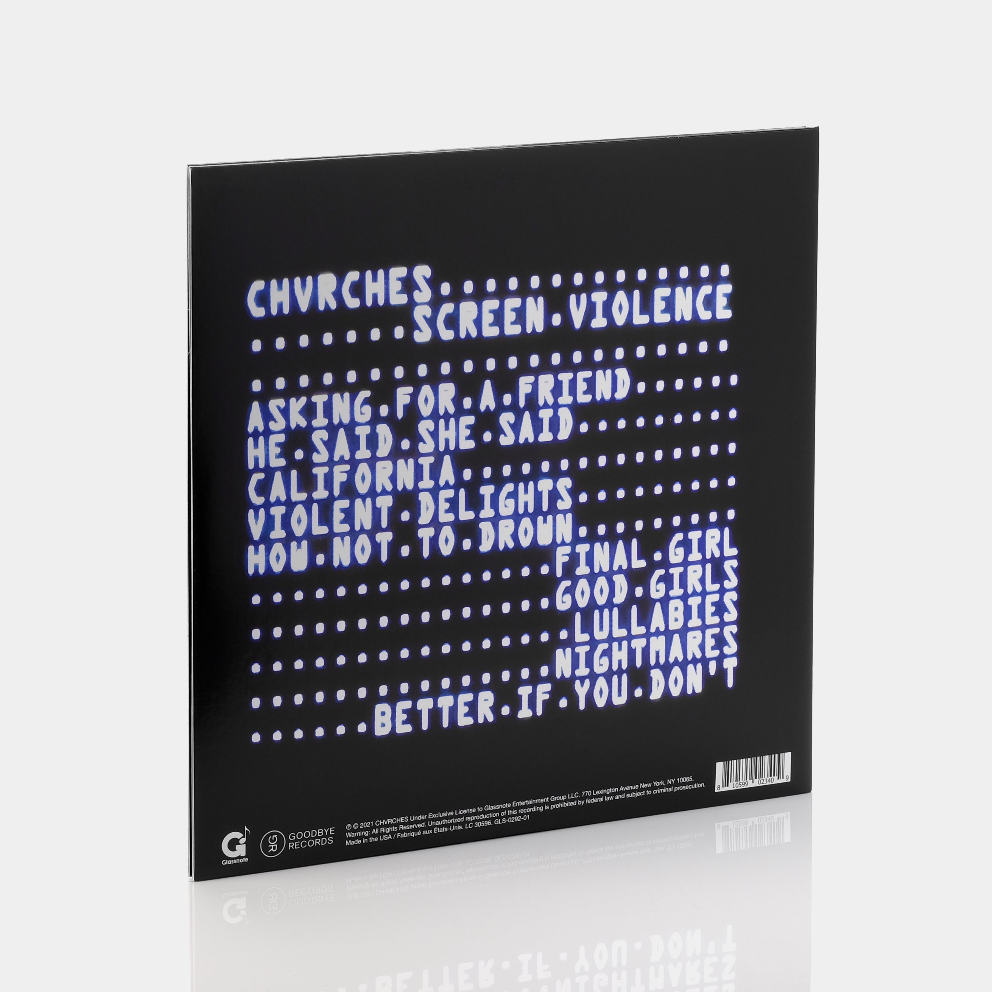 Chvrches - Screen Violence (Indie Exclusive) LP Opaque Red Vinyl Record