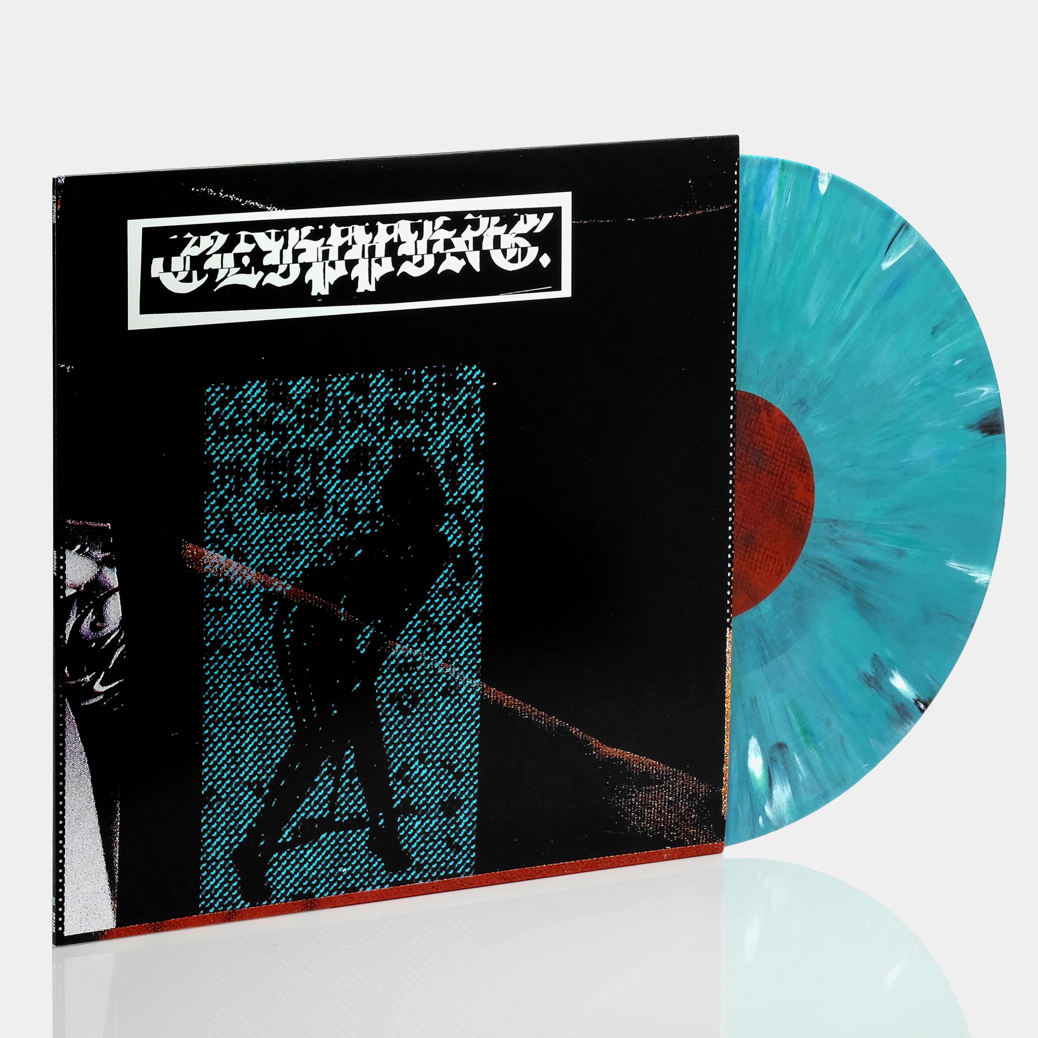 Clipping. - Wriggle (Loser Edition) EP Turquoise w/ Black & White Swirl Vinyl Record