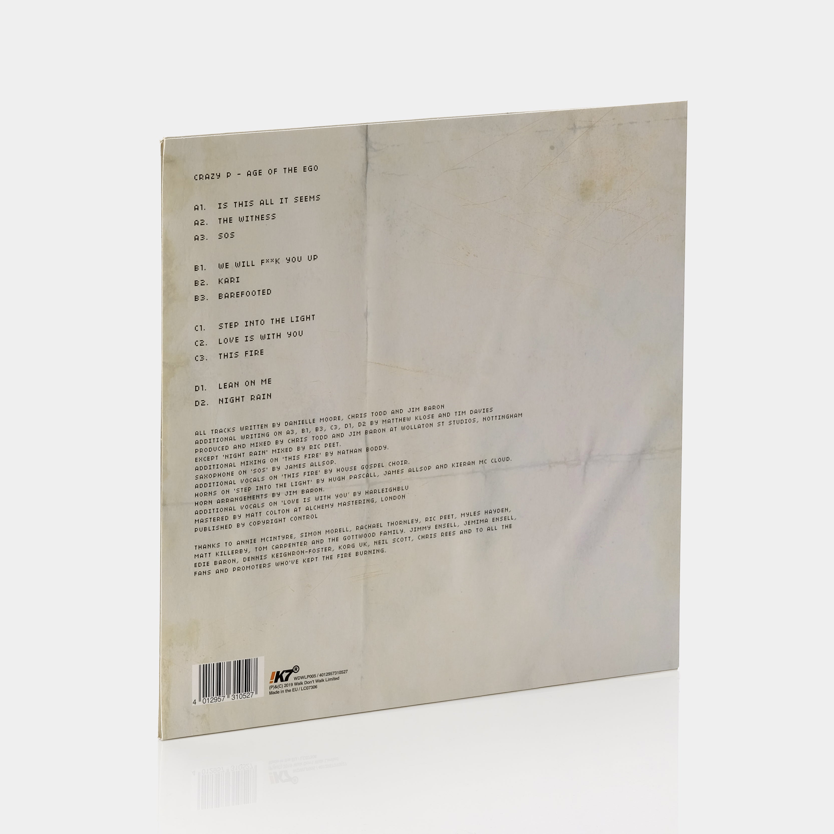 Crazy P - Age Of The Ego 2xLP Vinyl Record