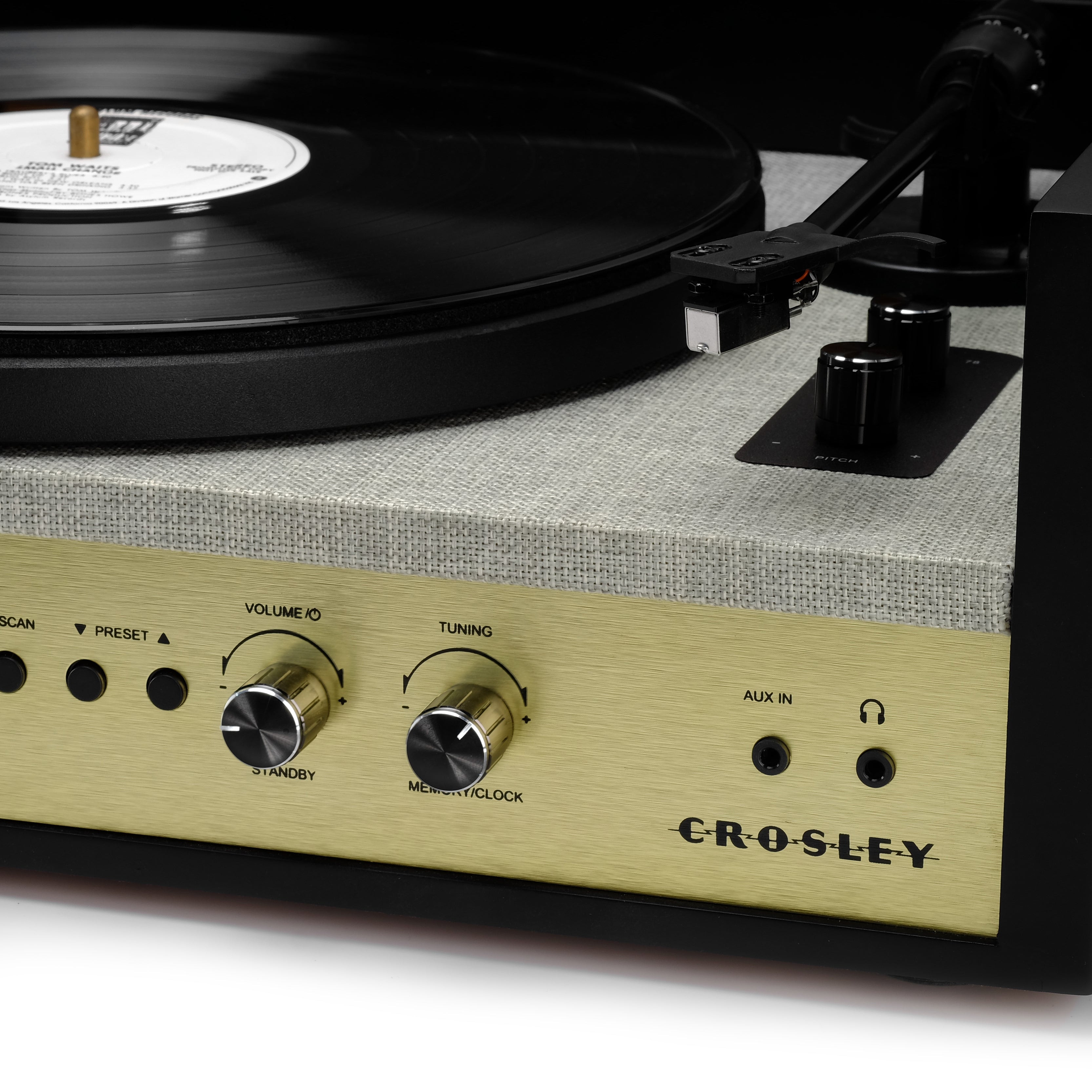 Crosley Coda Shelf System Turntable and Speakers