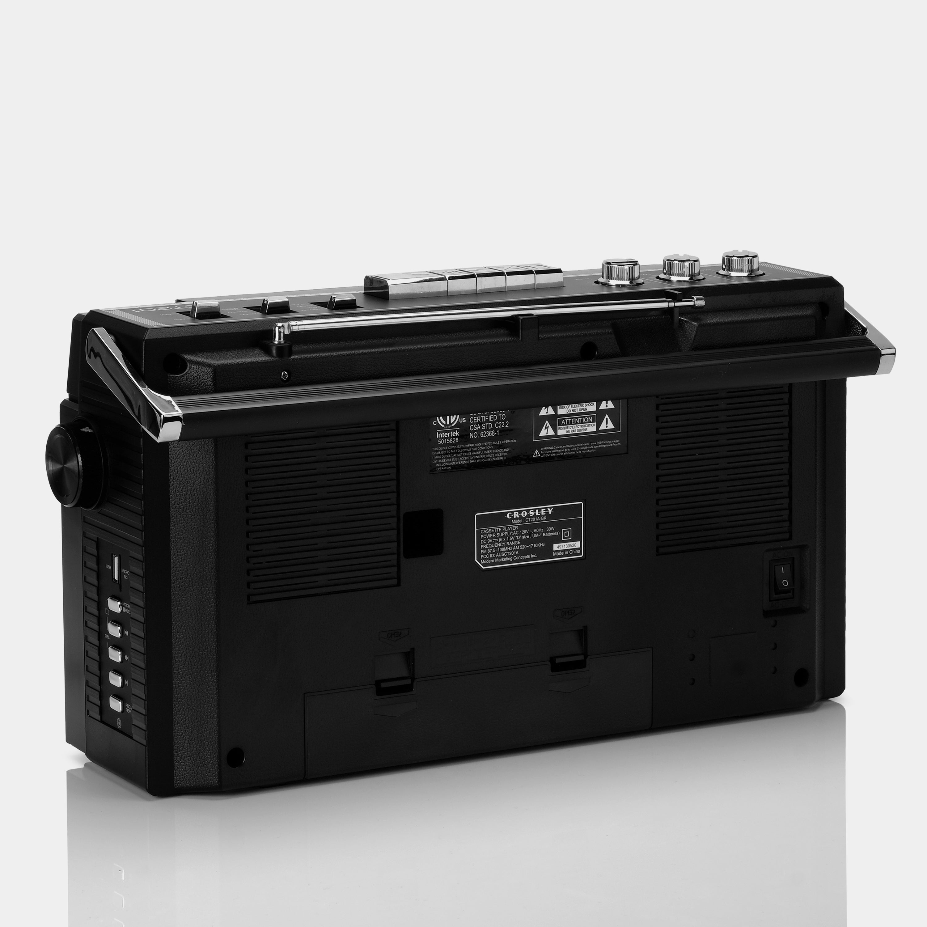 Crosley CT201 AM/FM Boombox Cassette Player