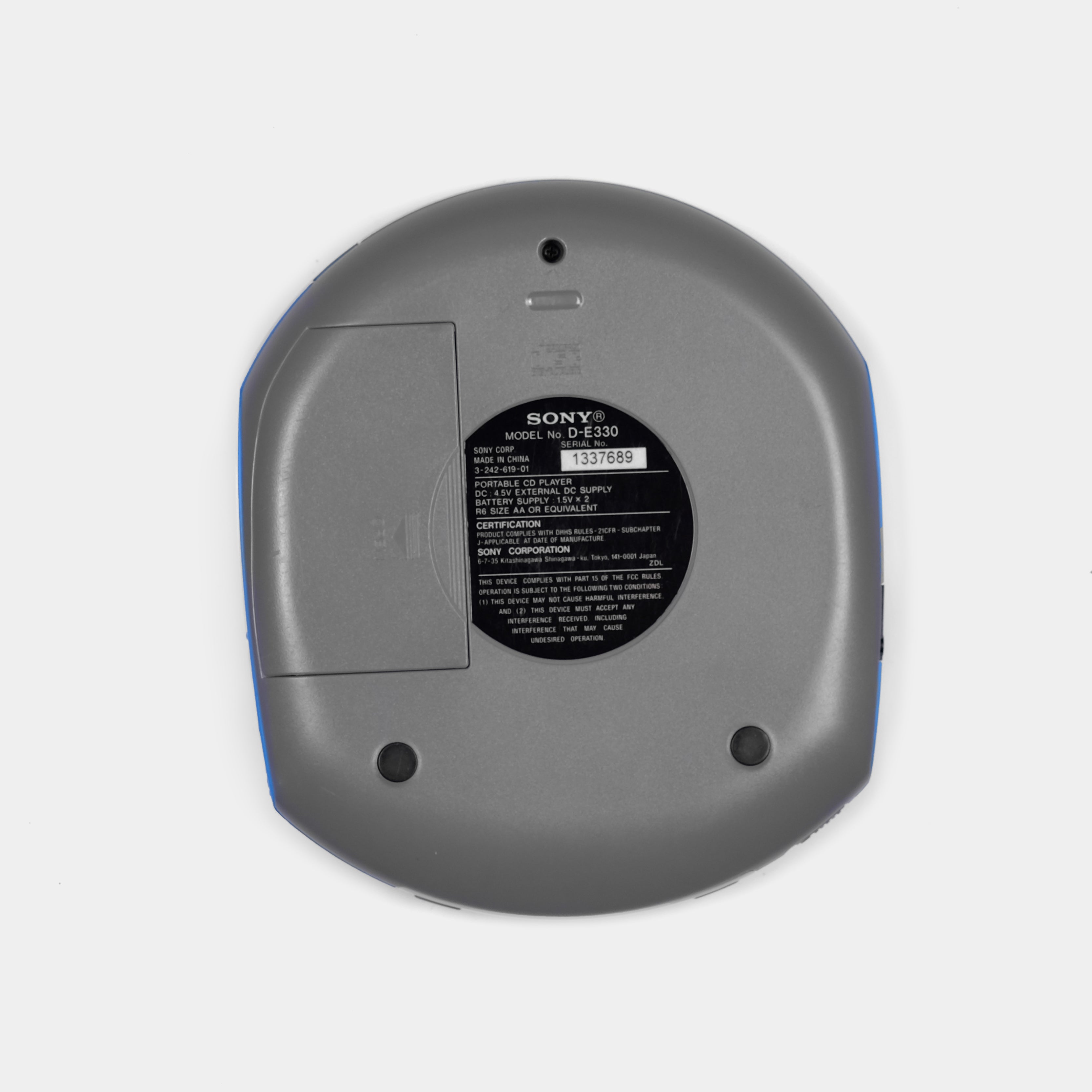 Sony Walkman D-E330 Blue Portable CD Player