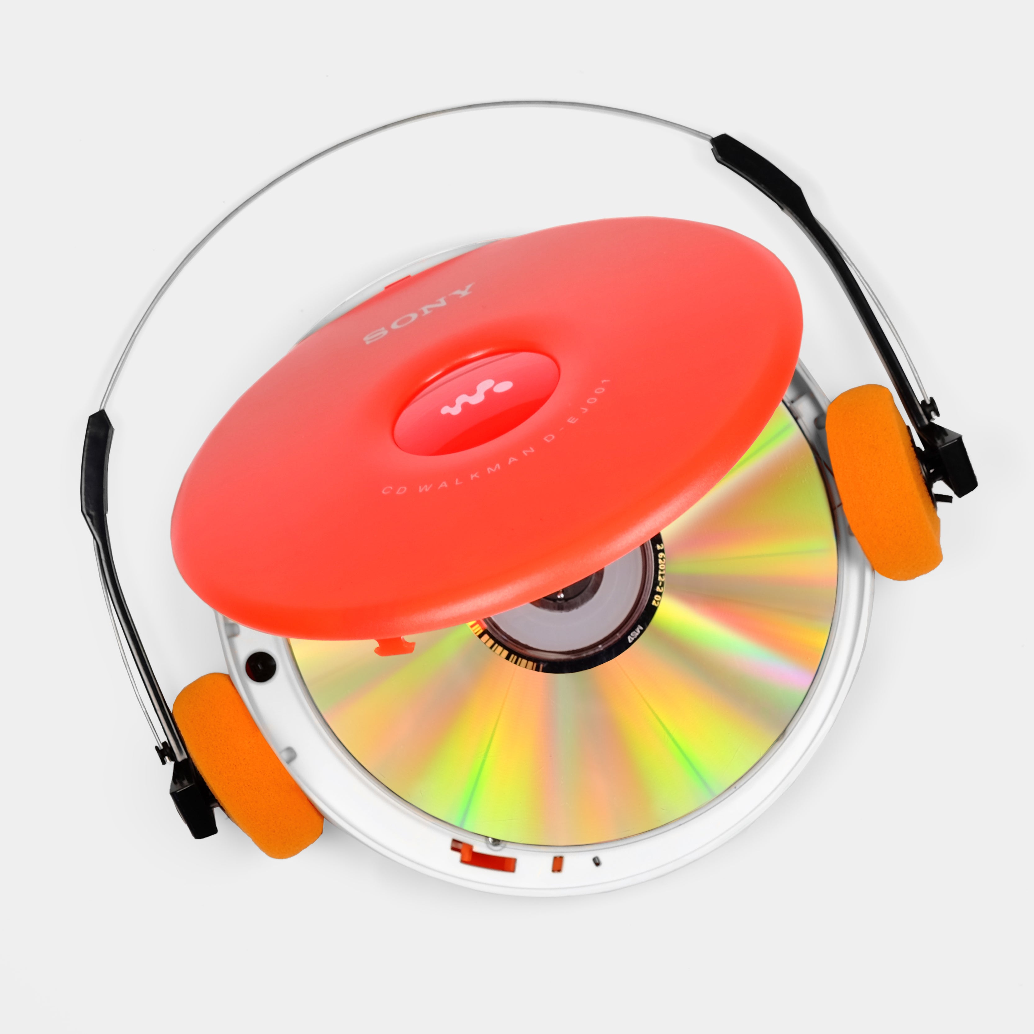 Sony Walkman D-EJ001 Red Portable CD Player