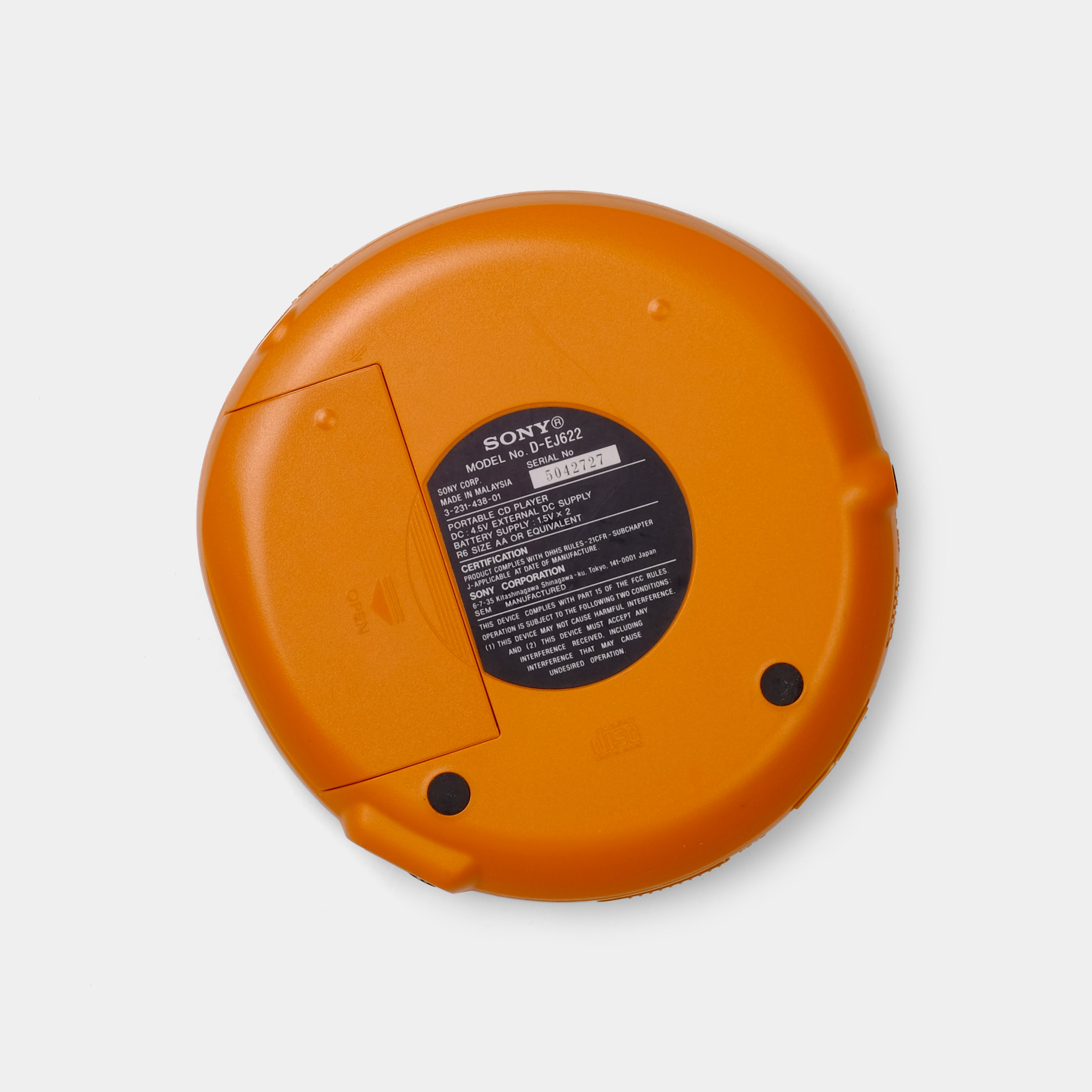 Sony Walkman D-EJ622 Portable CD Player