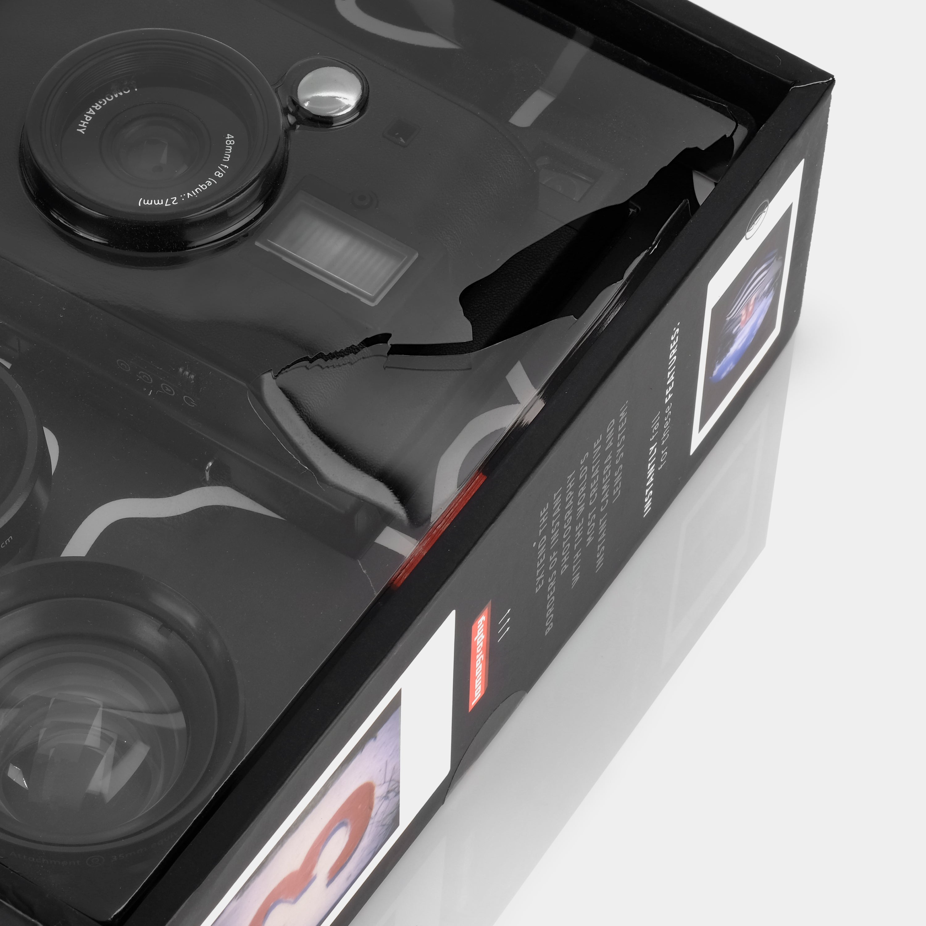 Lomography Lomo'Instant Instax Mini Black Instant Film Camera and Lenses (Damaged Packaging)