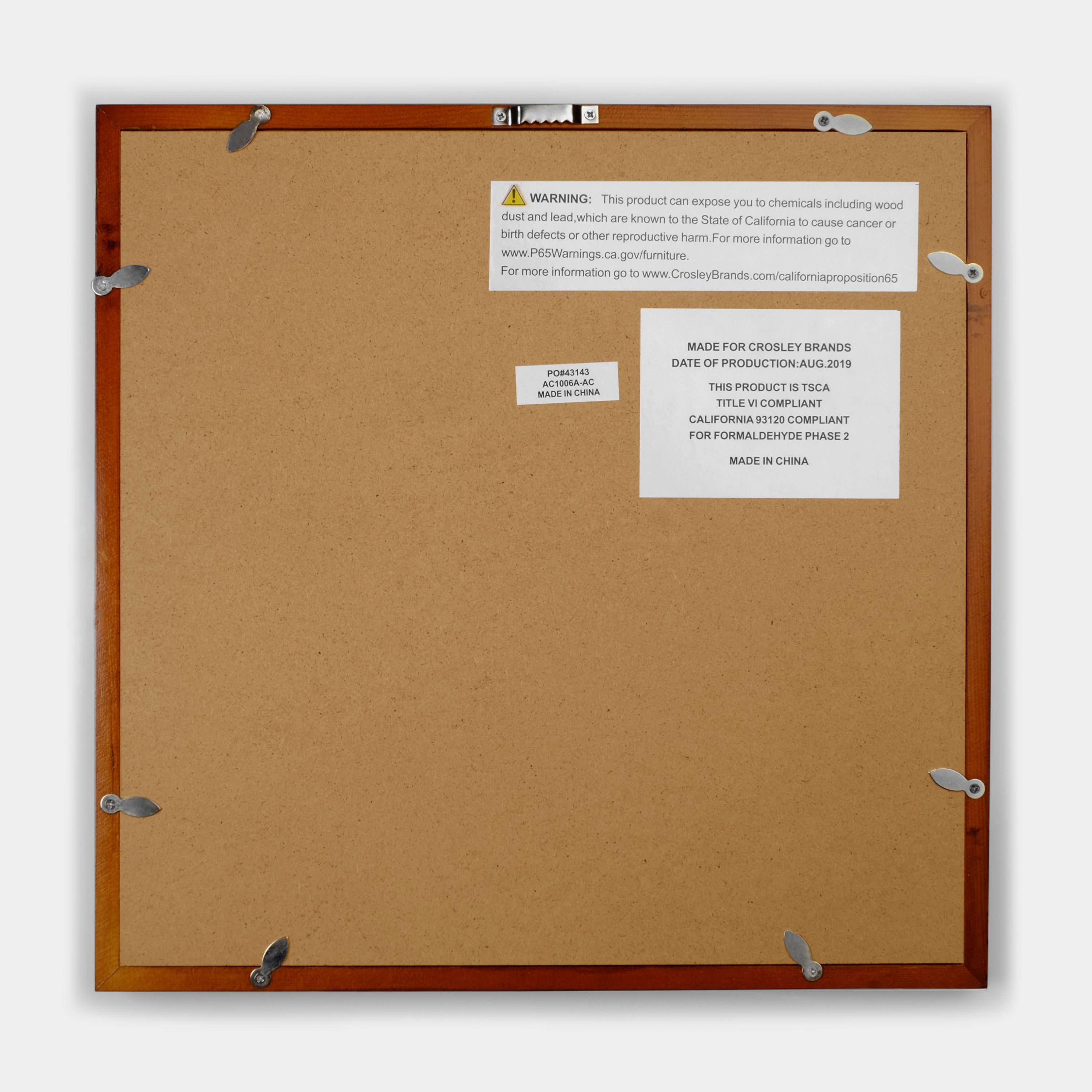 Crosley Wood Vinyl Record Frame - Mahogany