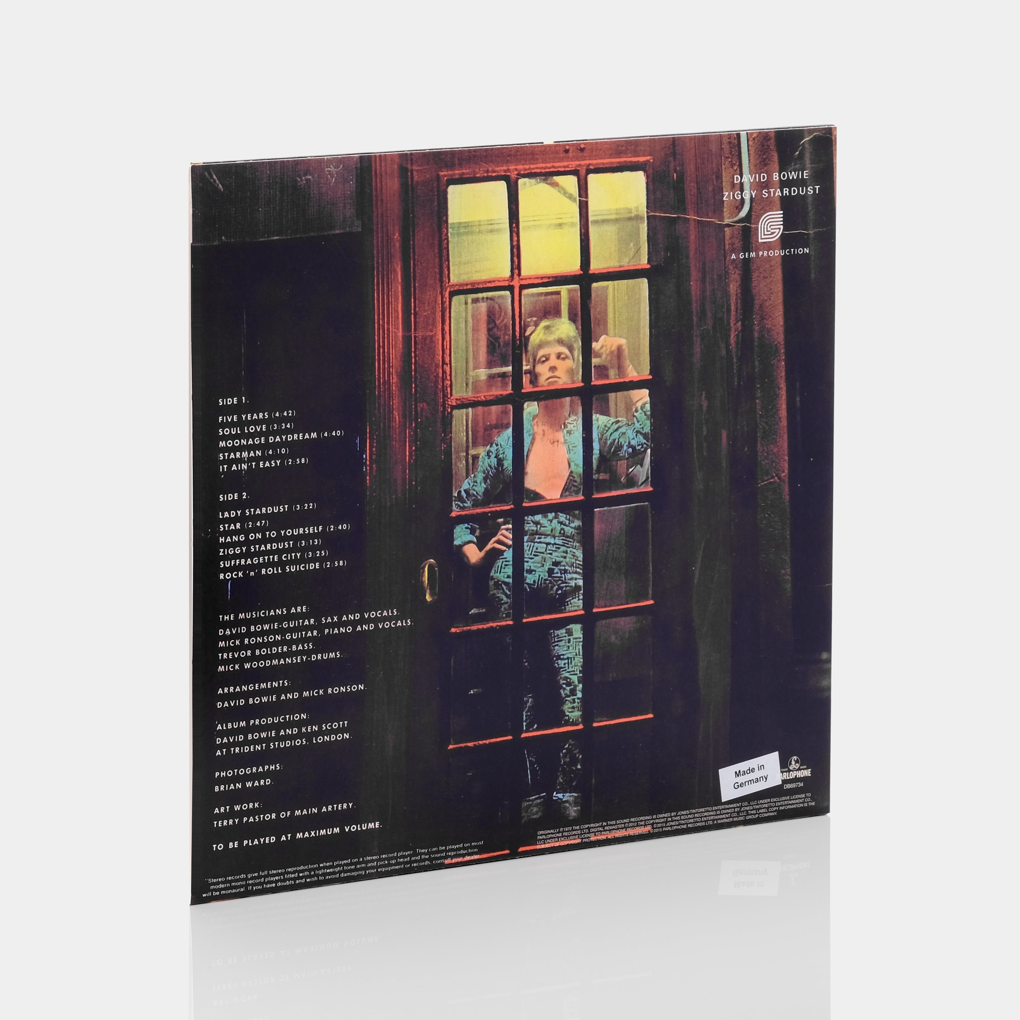 David Bowie - The Rise And Fall Of Ziggy Stardust And The Spiders From Mars LP Vinyl Record