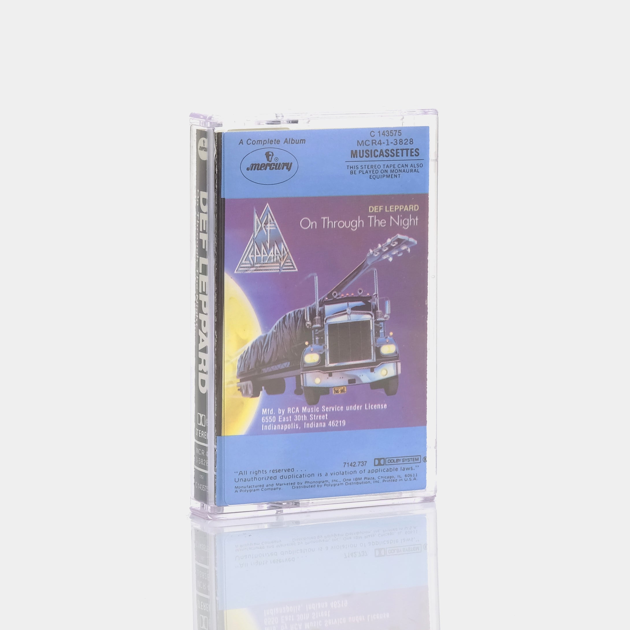 Def Leppard - On Through The Night Cassette Tape