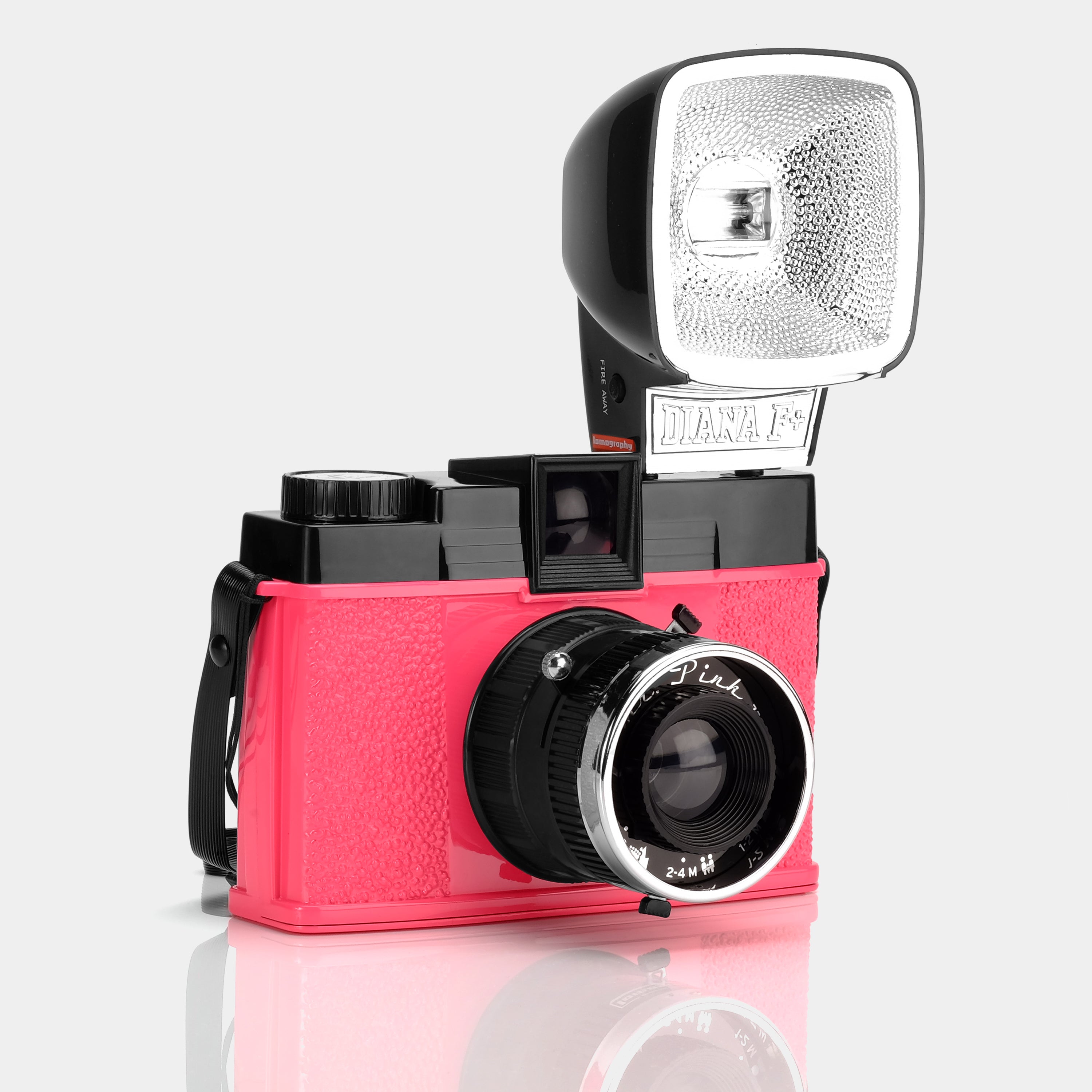 Diana F+ (Mr. Pink Edition) 120 Film Camera with Flash