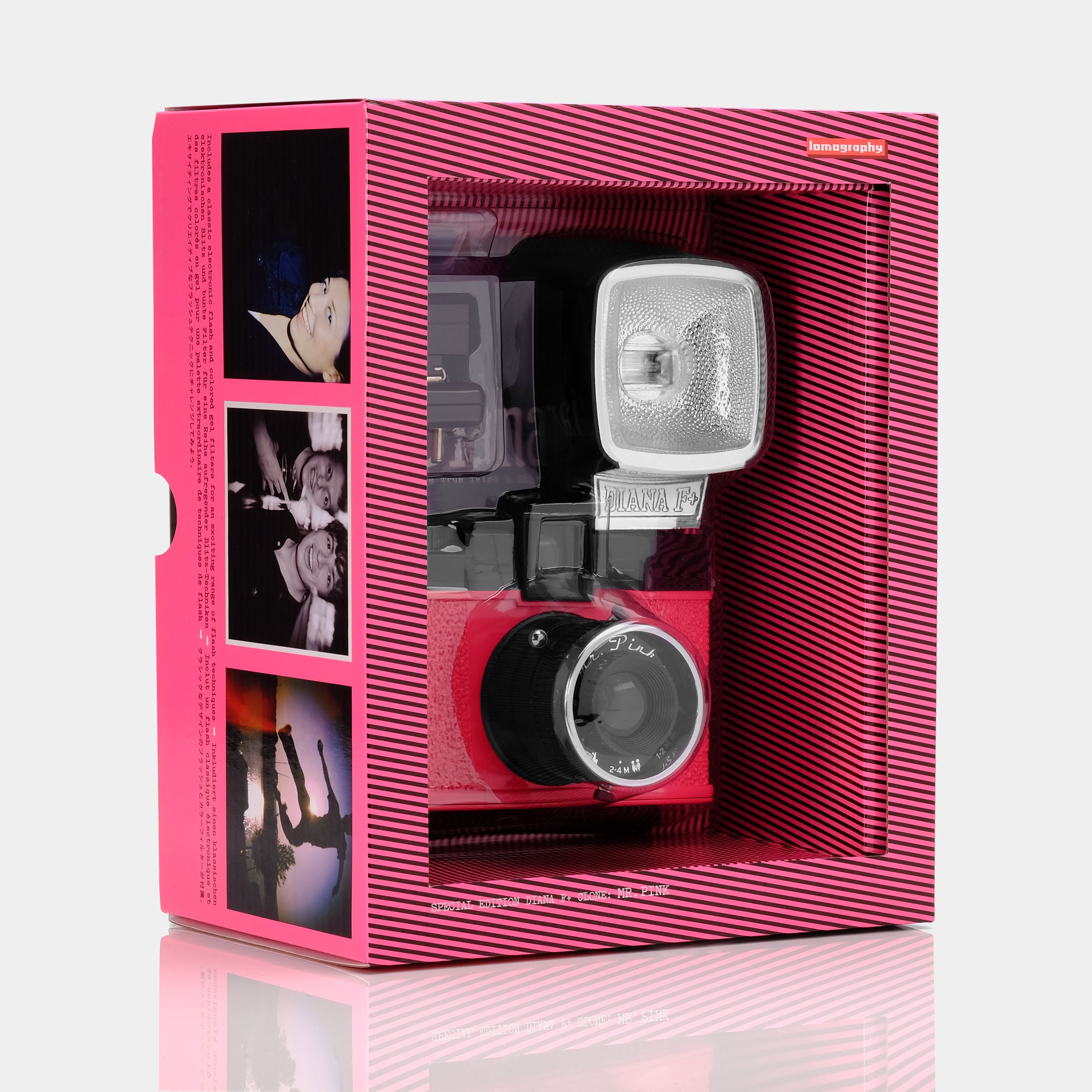 Diana F+ (Mr. Pink Edition) 120 Film Camera with Flash