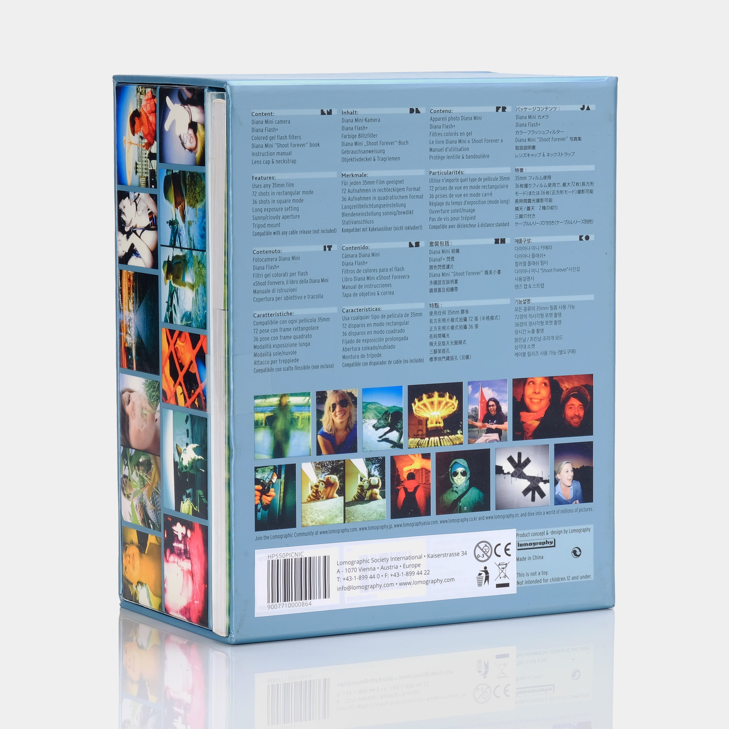 Lomography Diana Mini (Picnic Edition) 35mm Film Camera with Flash