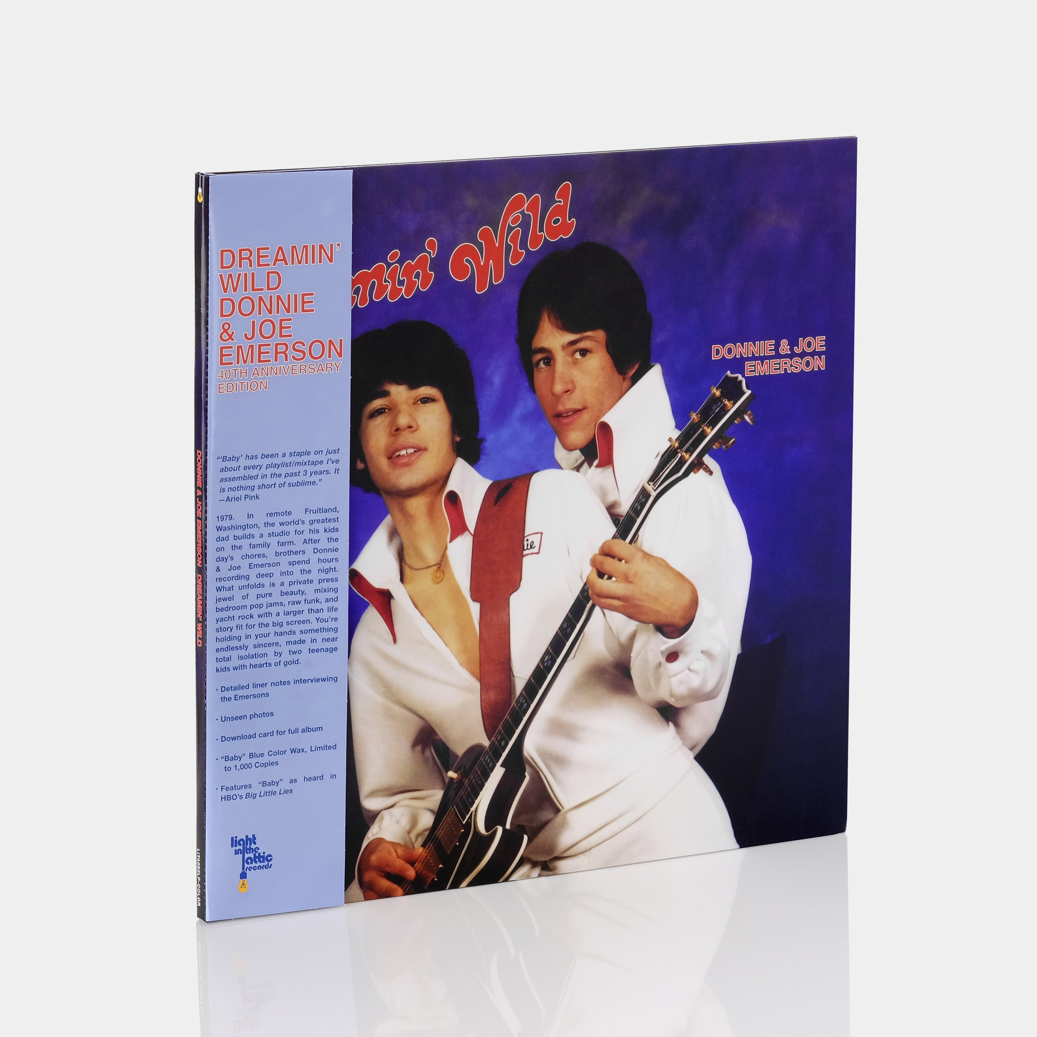 Donnie & Joe Emerson - Dreamin' Wild LP Blue Vinyl Record