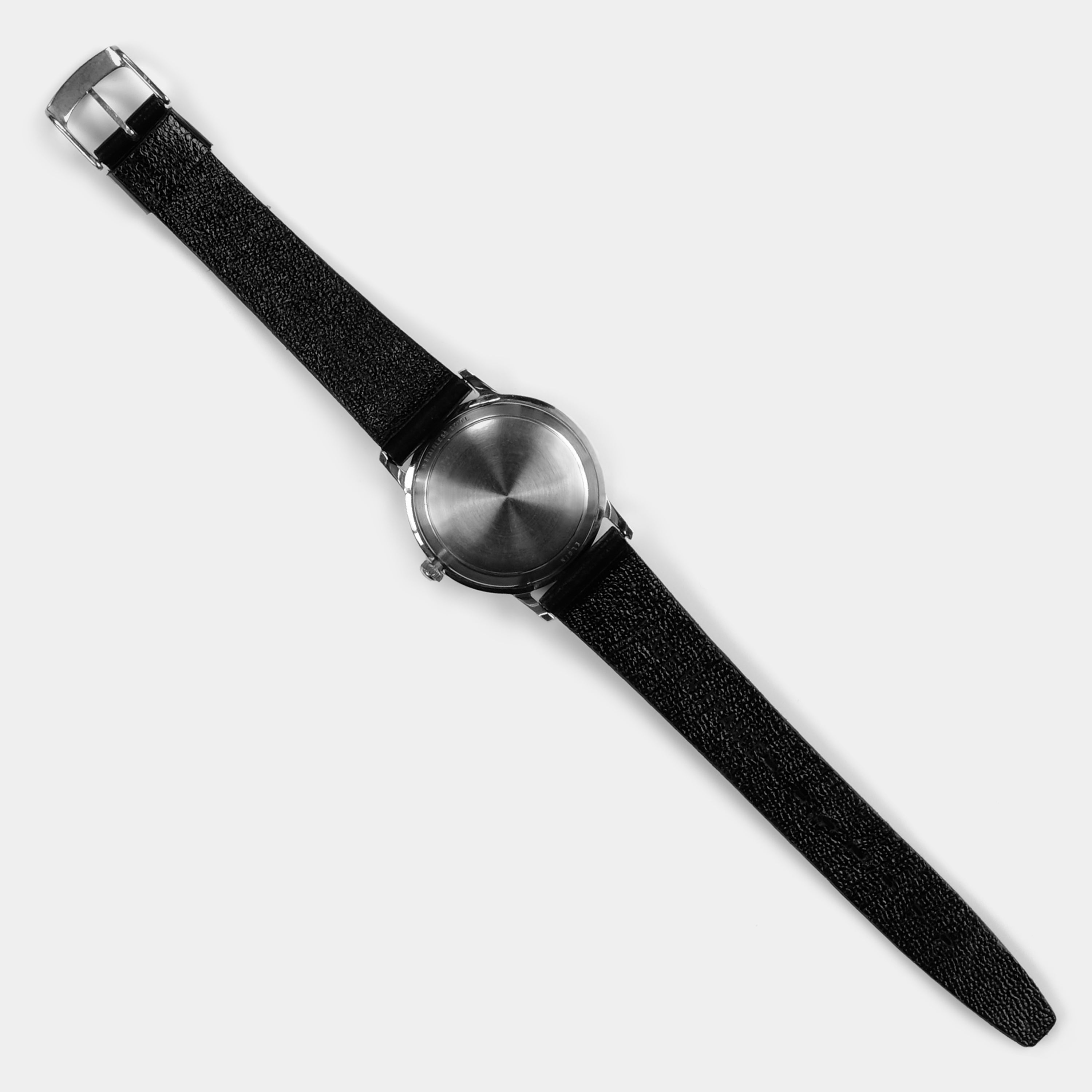 Elgin Stainless Steel Automatic Silver Dial Circa 1960s Wristwatch