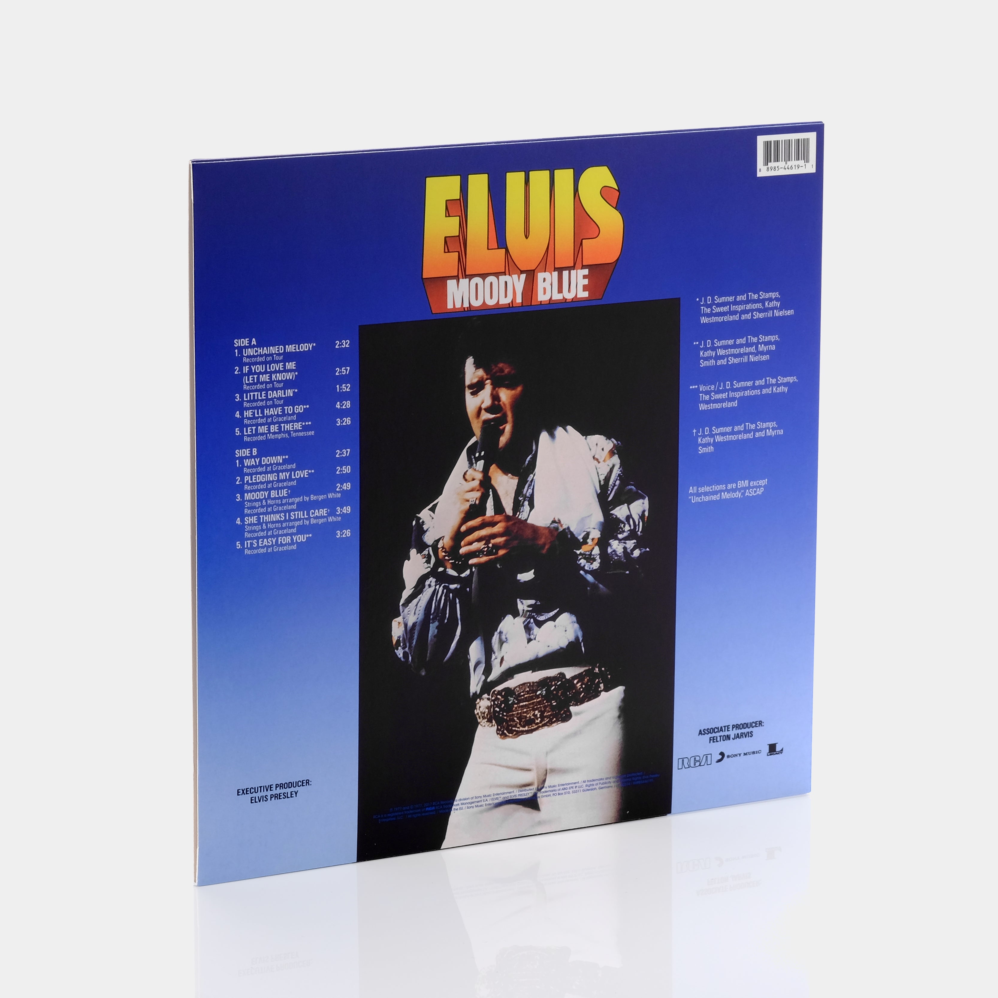 Elvis Presley - Moody Blue LP Blue Translucent Vinyl Record