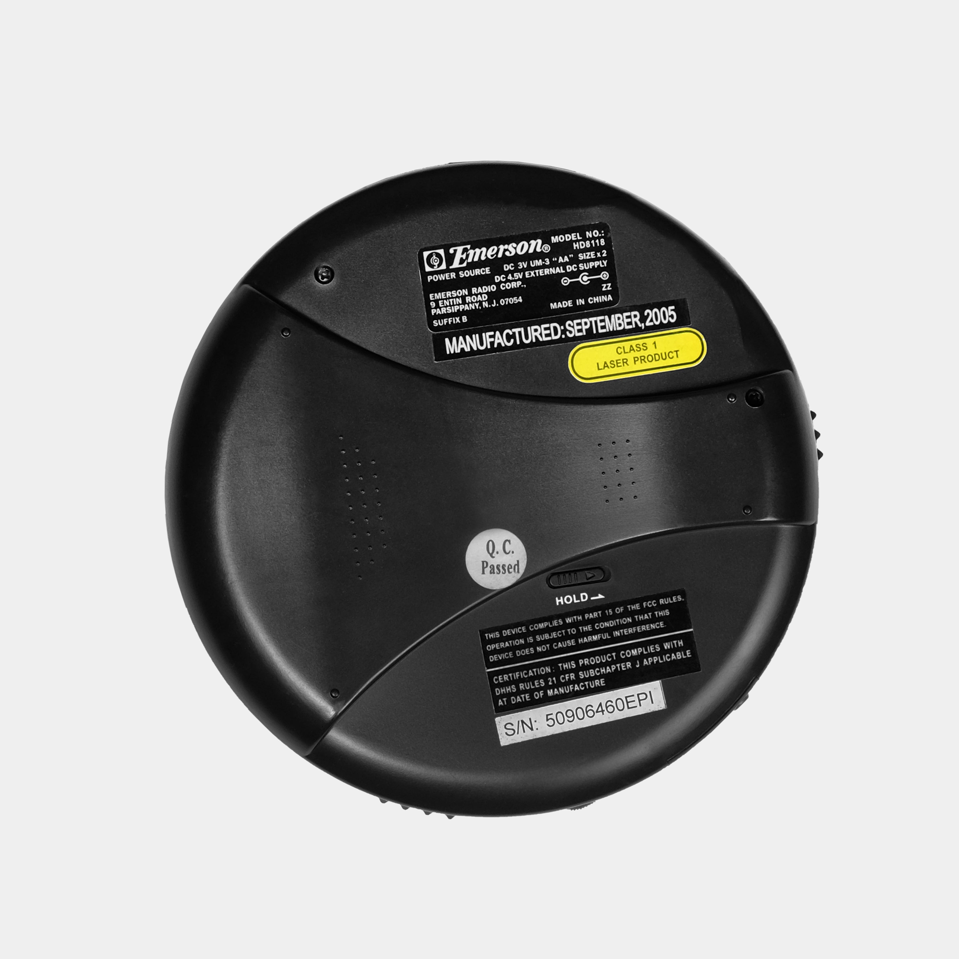 Emerson HD8118 Portable CD Player