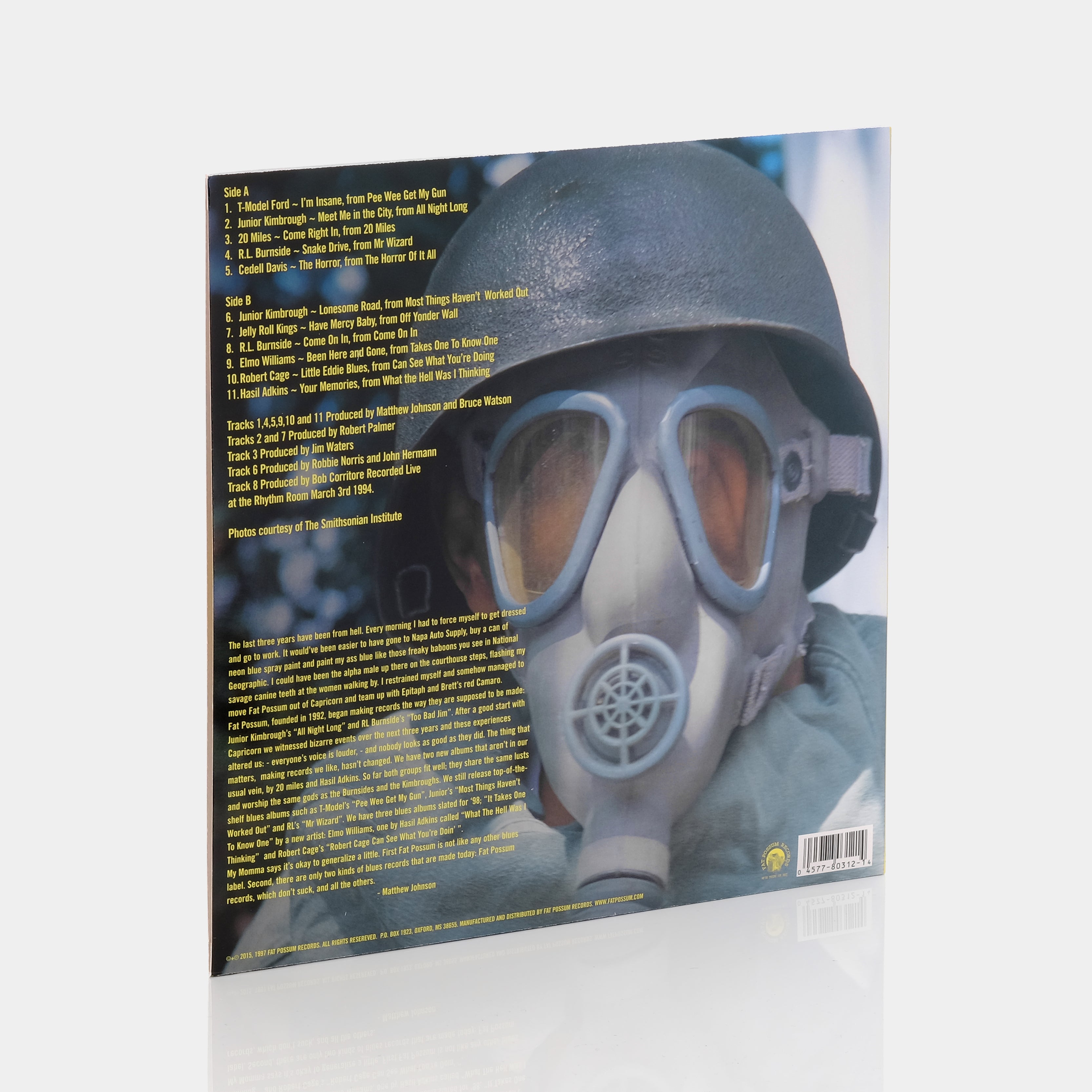 Fat Possum: Not The Same Old Blues Crap LP Yellow Vinyl Record