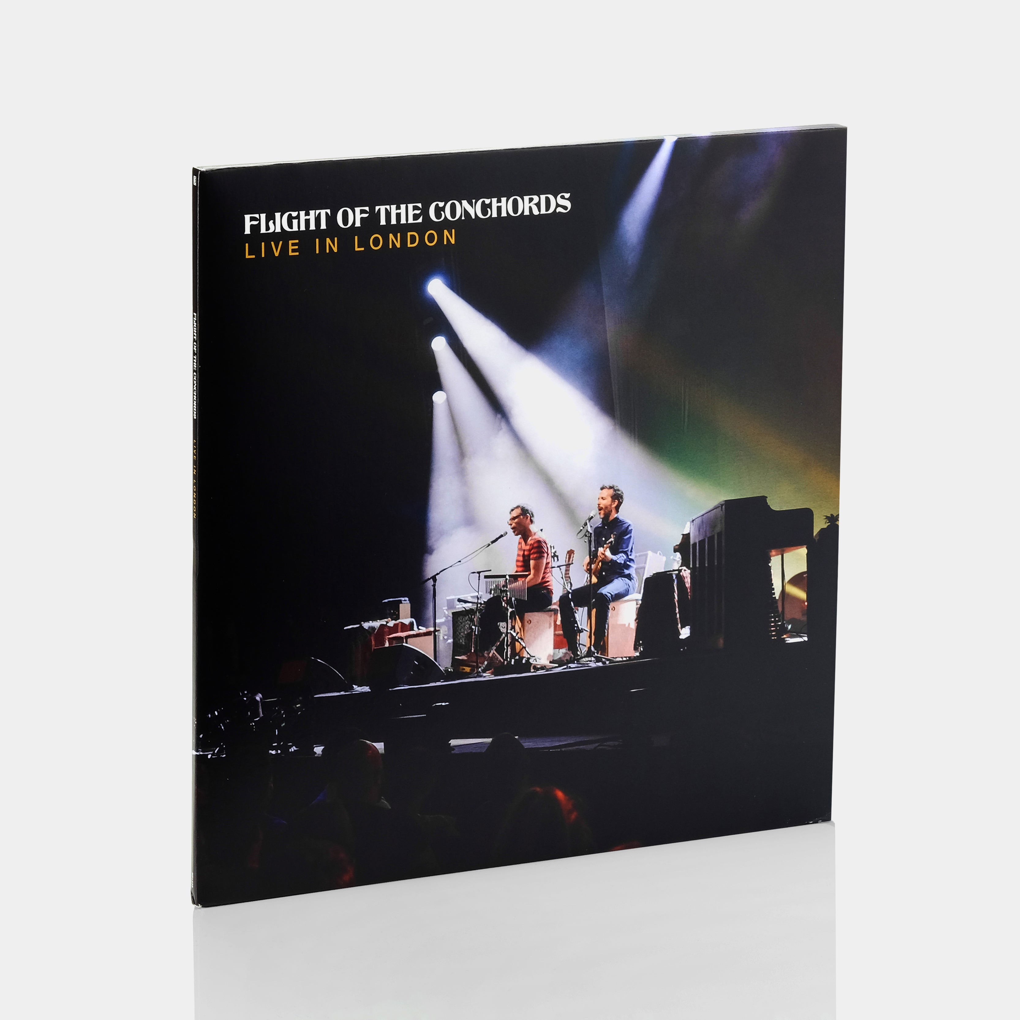 Flight Of The Conchords - Live In London (Loser Edition) 3xLP Clear With Yellow & Blue Smoke Vinyl Record