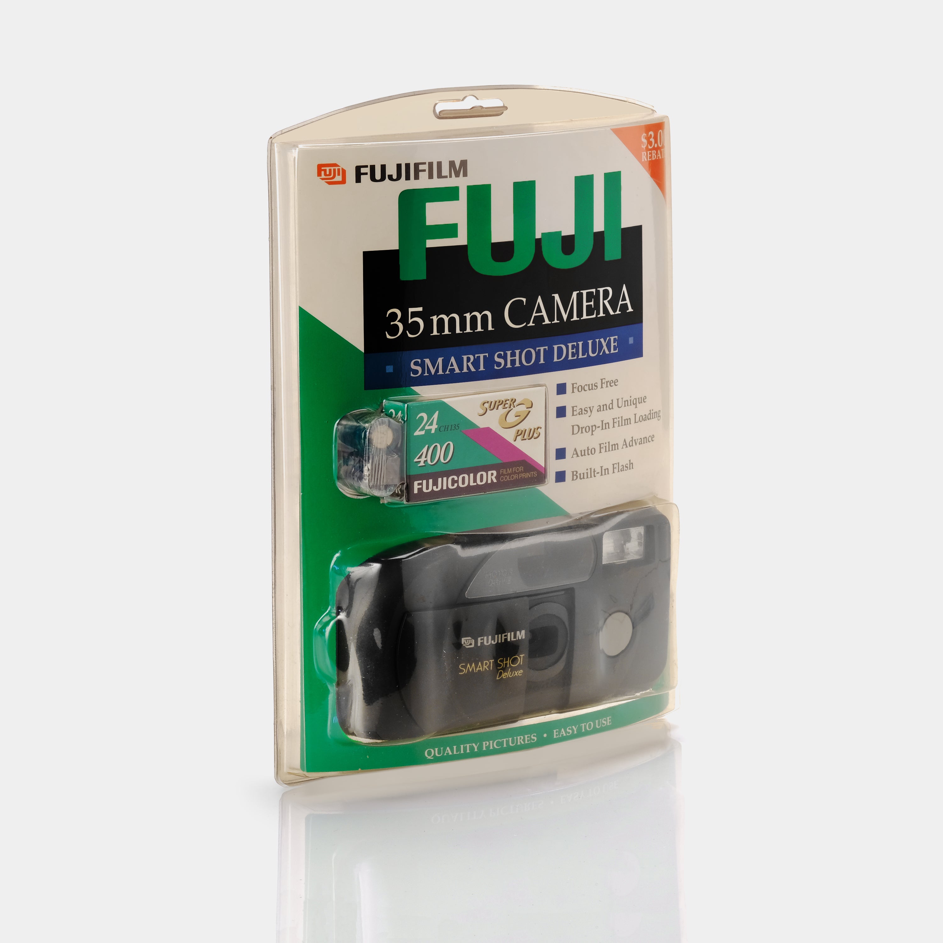 Fujifilm Smart Shot Deluxe 35mm Point and Shoot Film Camera (New In Packaging)