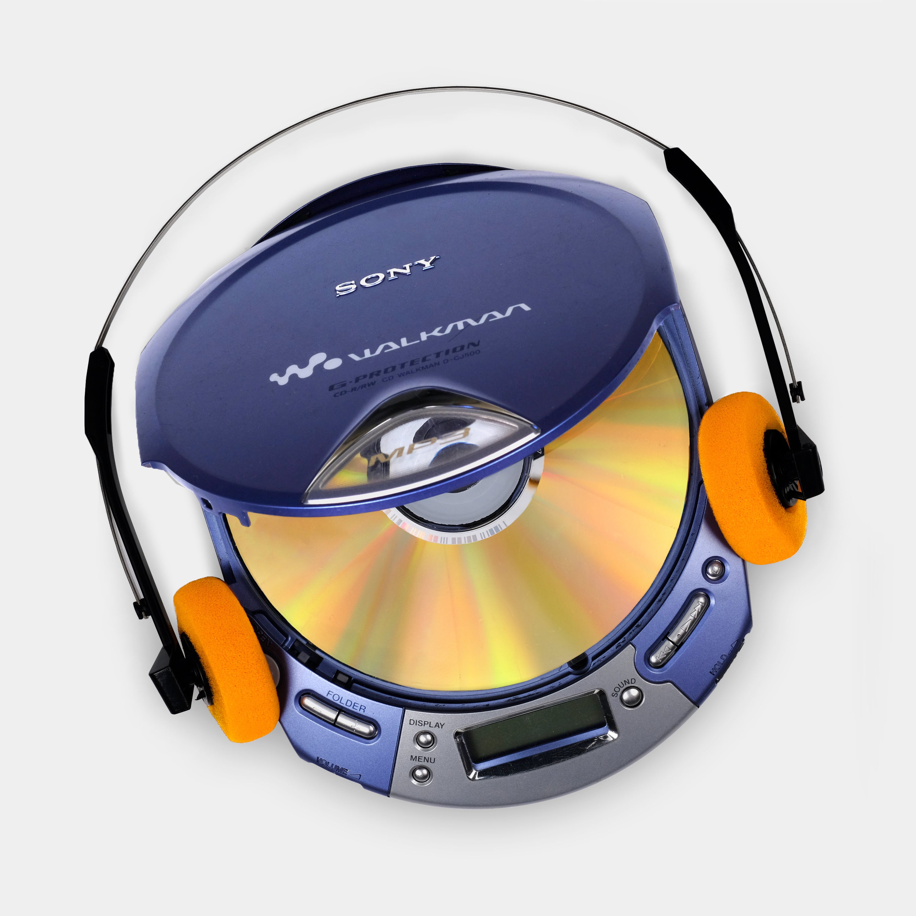 Sony Walkman D-CJ500 Blue Portable CD Player