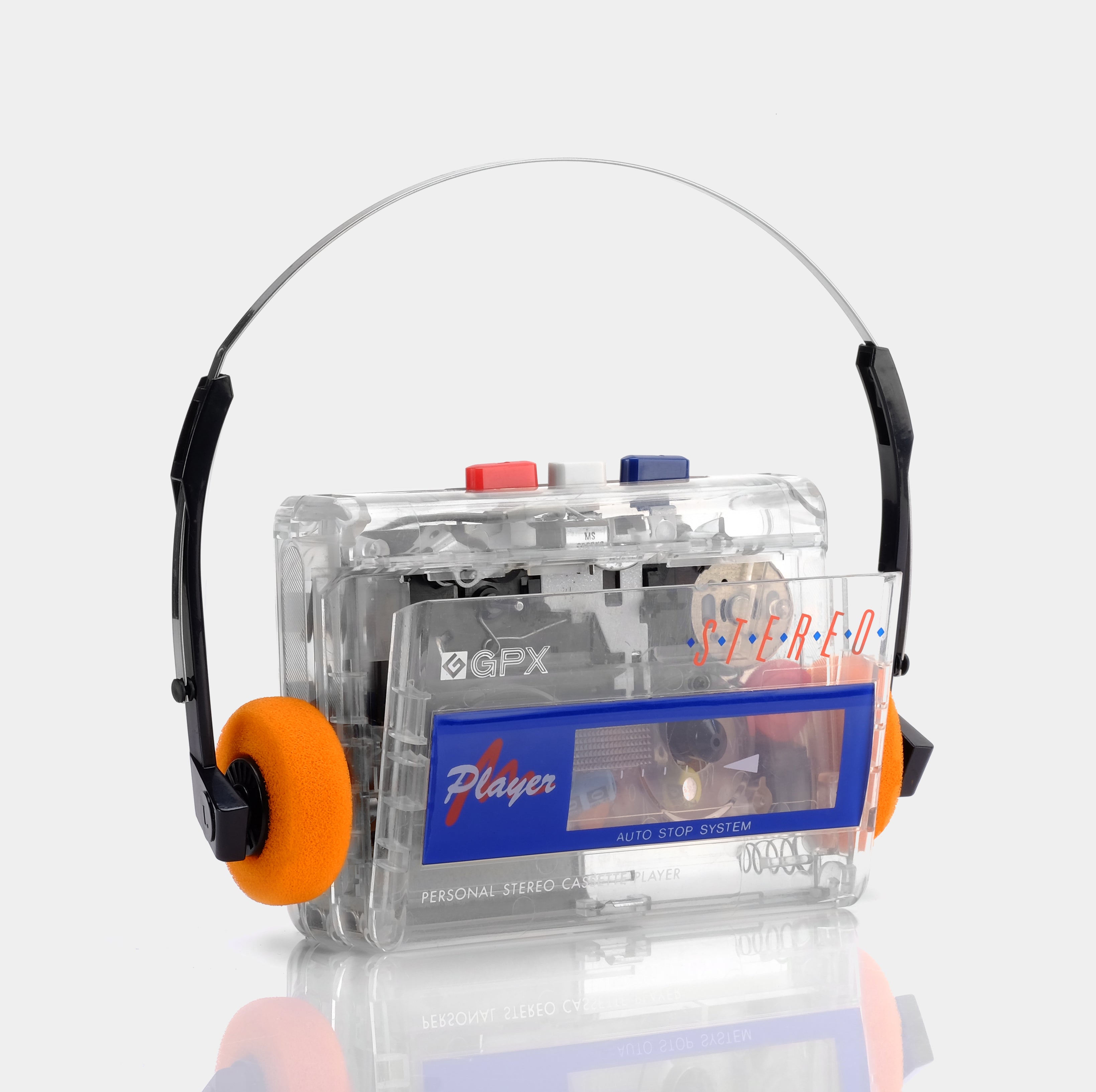GPX C3015 Transparent Portable Cassette Player