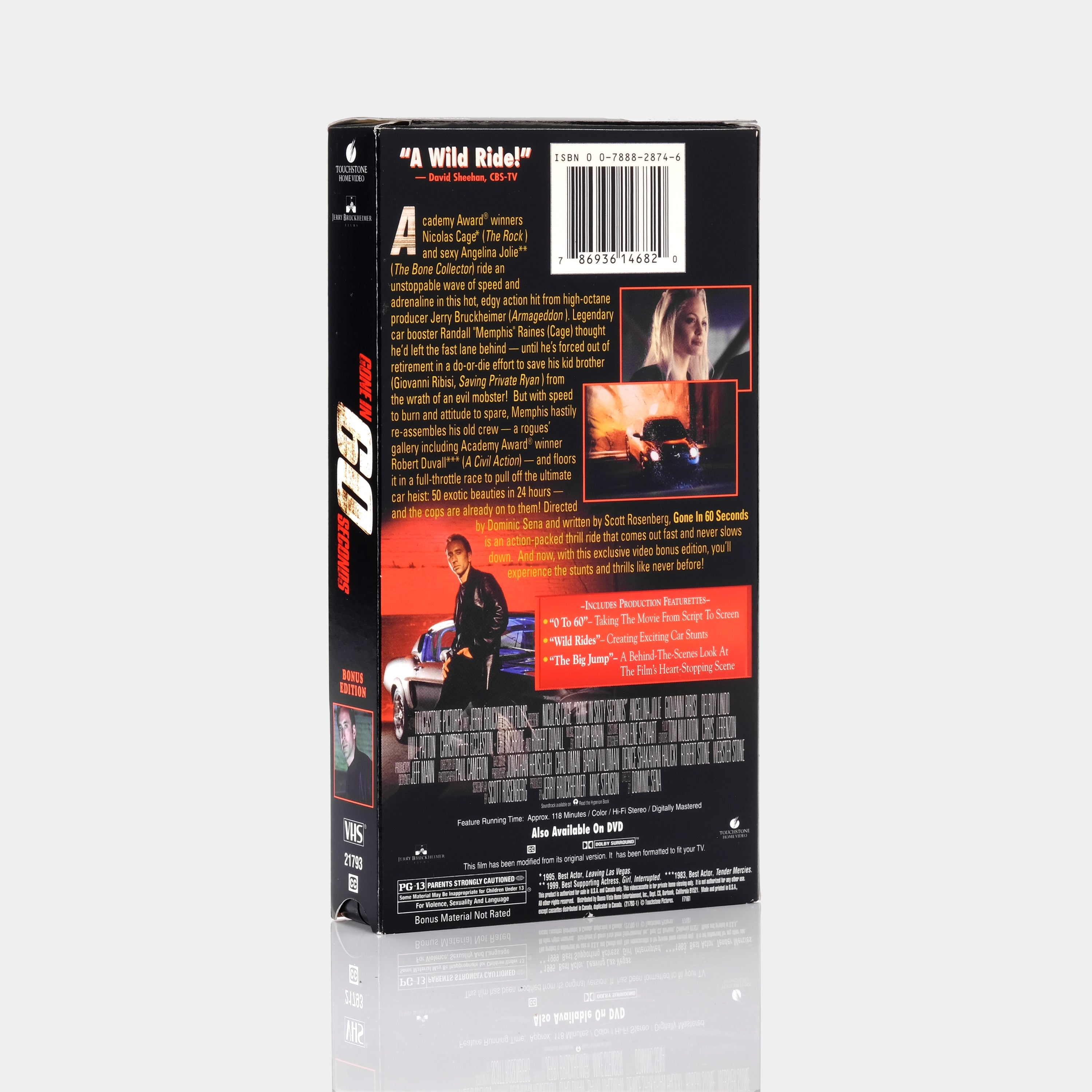 Gone in 60 Seconds VHS Tape