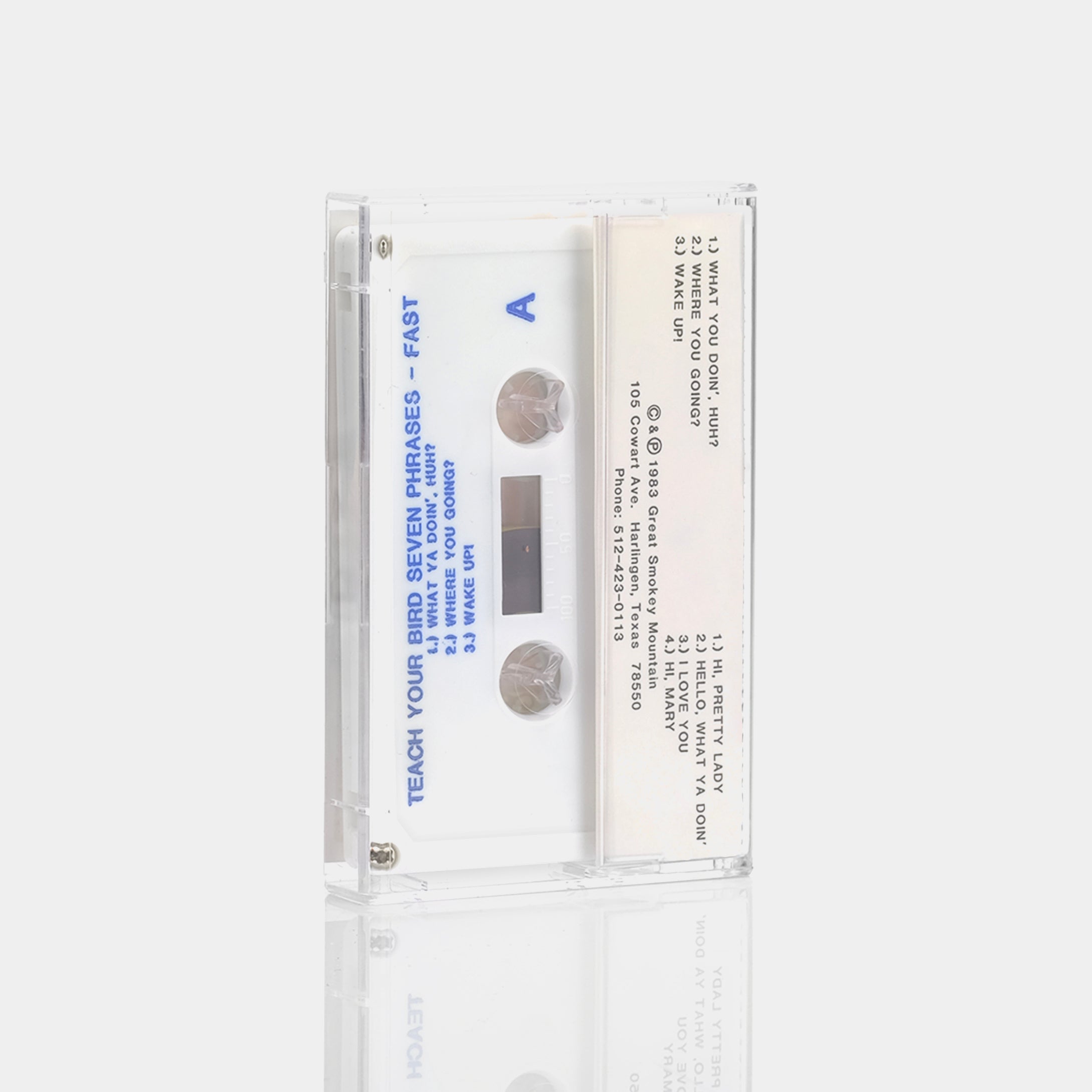 Mande - Teach Your Bird Seven Phrases Fast Cassette Tape